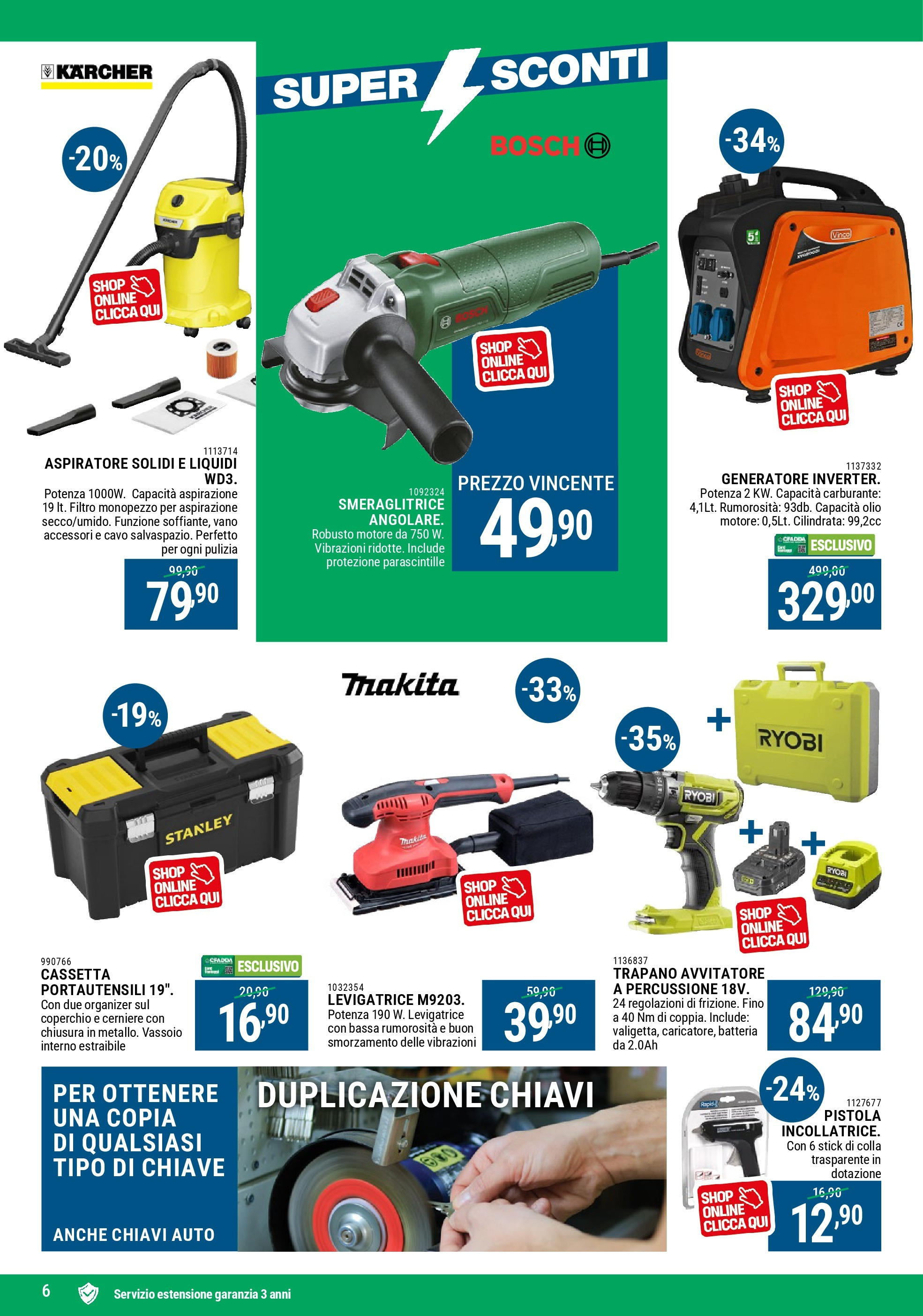 Nuovo CFadda - Super sconti Ottobre dal 02/10/2025 > offerte anteprima 🛍️ | Pagina: 6 | Prodotti: Avvitatore, Olio, Colla, Vassoio