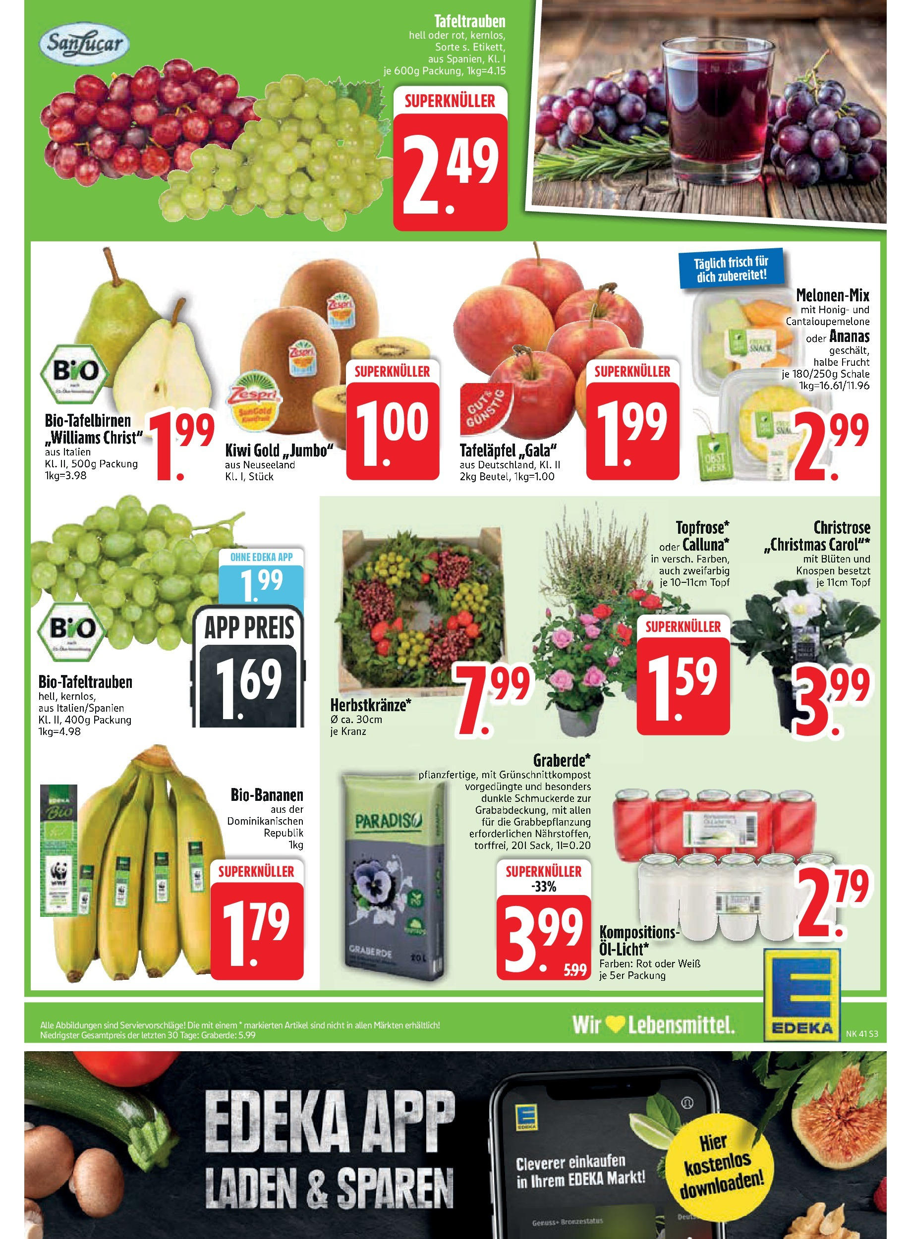 Edeka prospekt Murnau	 (ab 06.10.2025) » Angebote Online | Seite: 3 | Produkte: Ananas, Kiwi