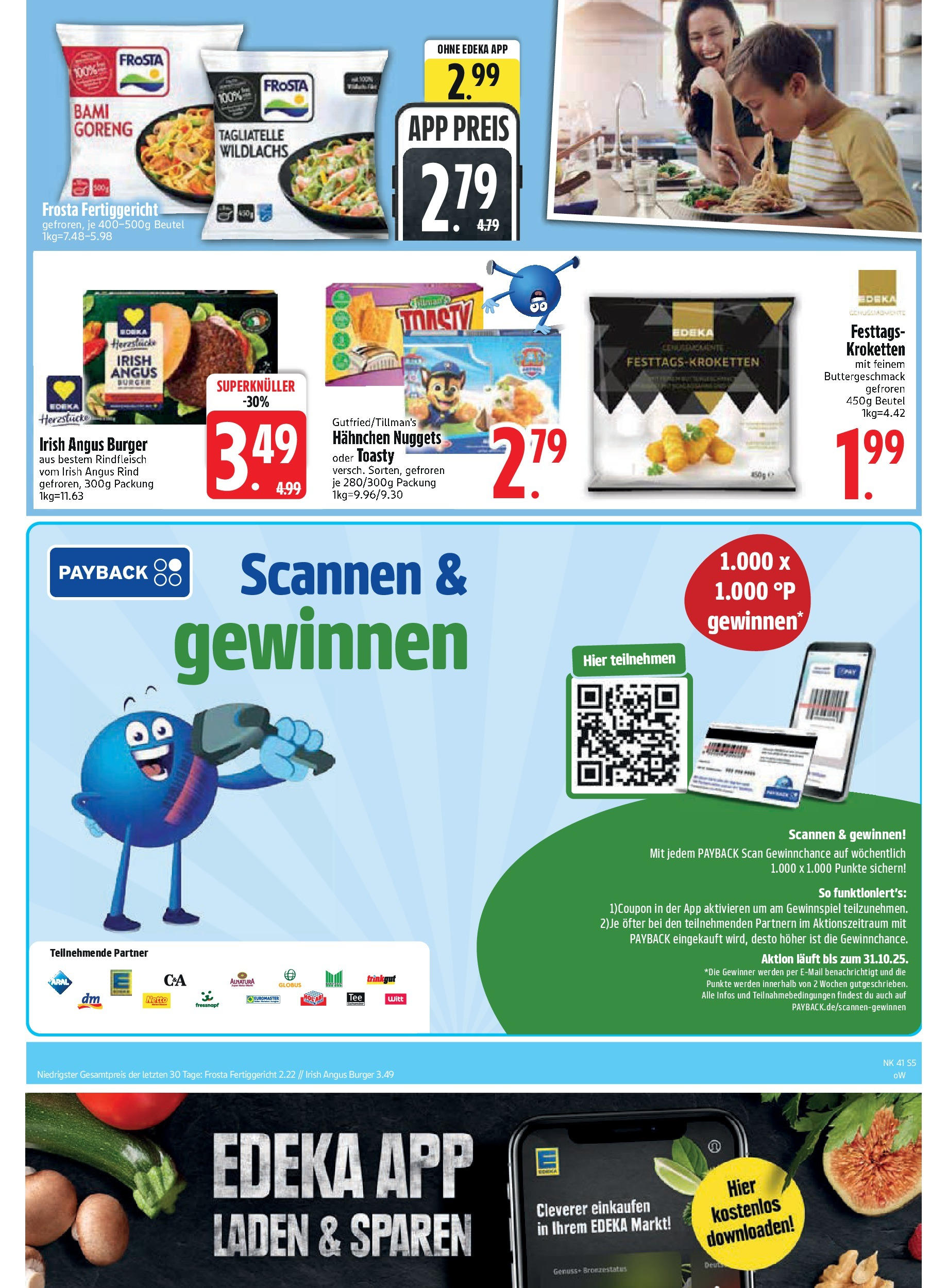 Edeka prospekt Murnau	 (ab 06.10.2025) » Angebote Online | Seite: 5 | Produkte: Hahnchen, Burger, Frosta, Rindfleisch