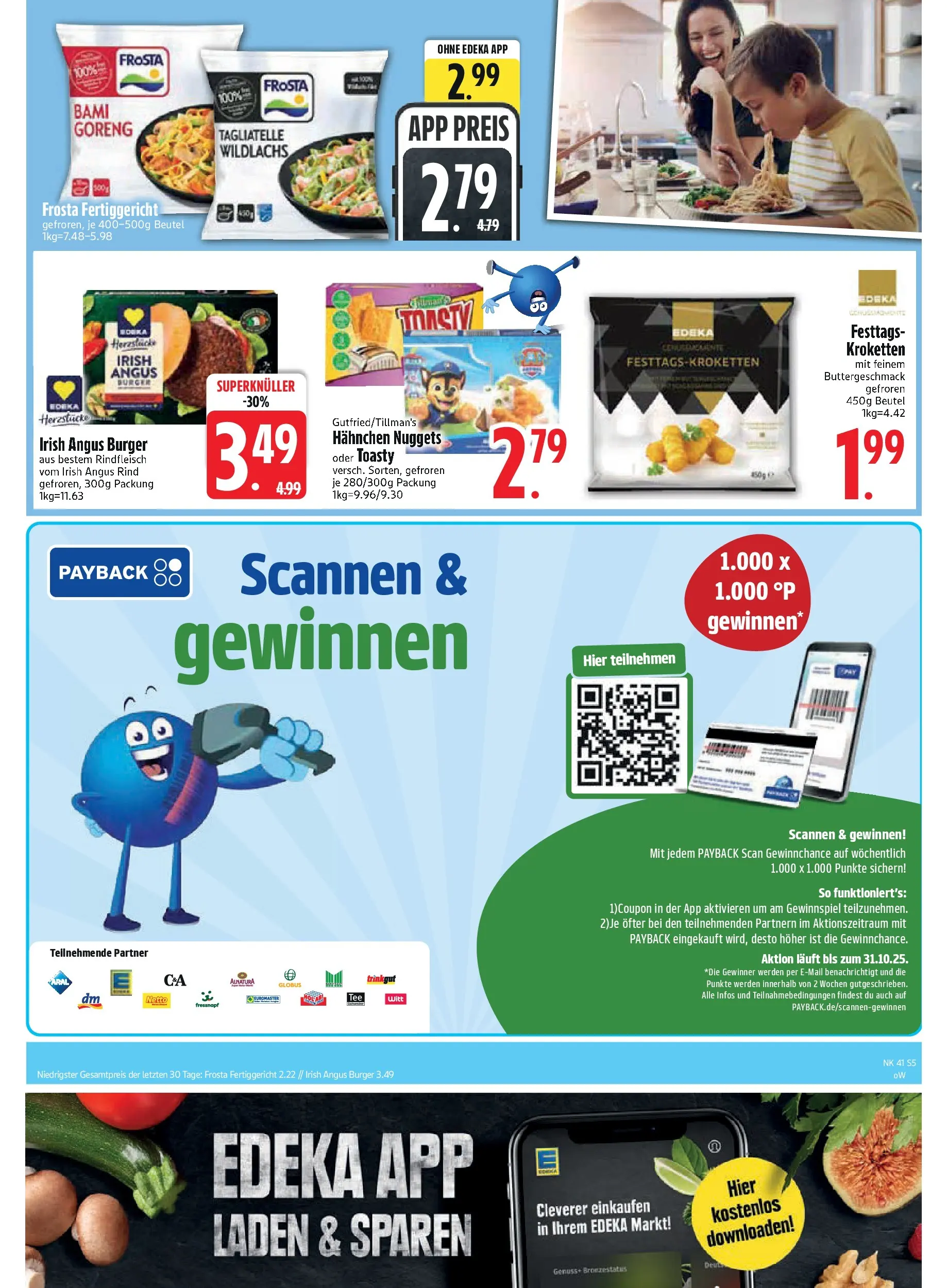 Edeka prospekt Altmannstein	 (ab 06.10.2025) » Angebote Online | Seite: 5 | Produkte: Hahnchen, Burger, Frosta, Rindfleisch