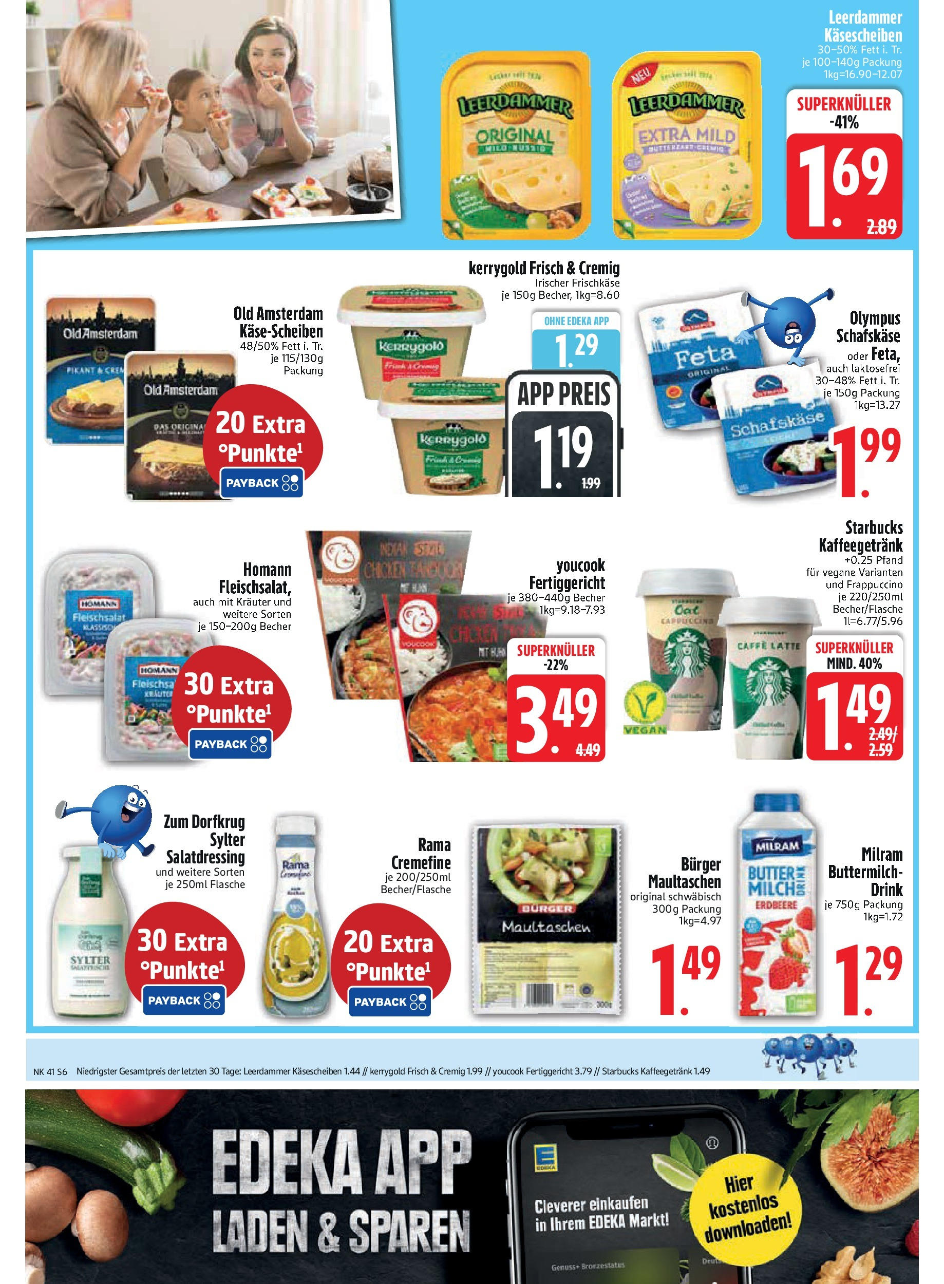 Edeka prospekt Murnau	 (ab 06.10.2025) » Angebote Online | Seite: 6 | Produkte: Butter, Leerdammer, Maultaschen, Schafskase