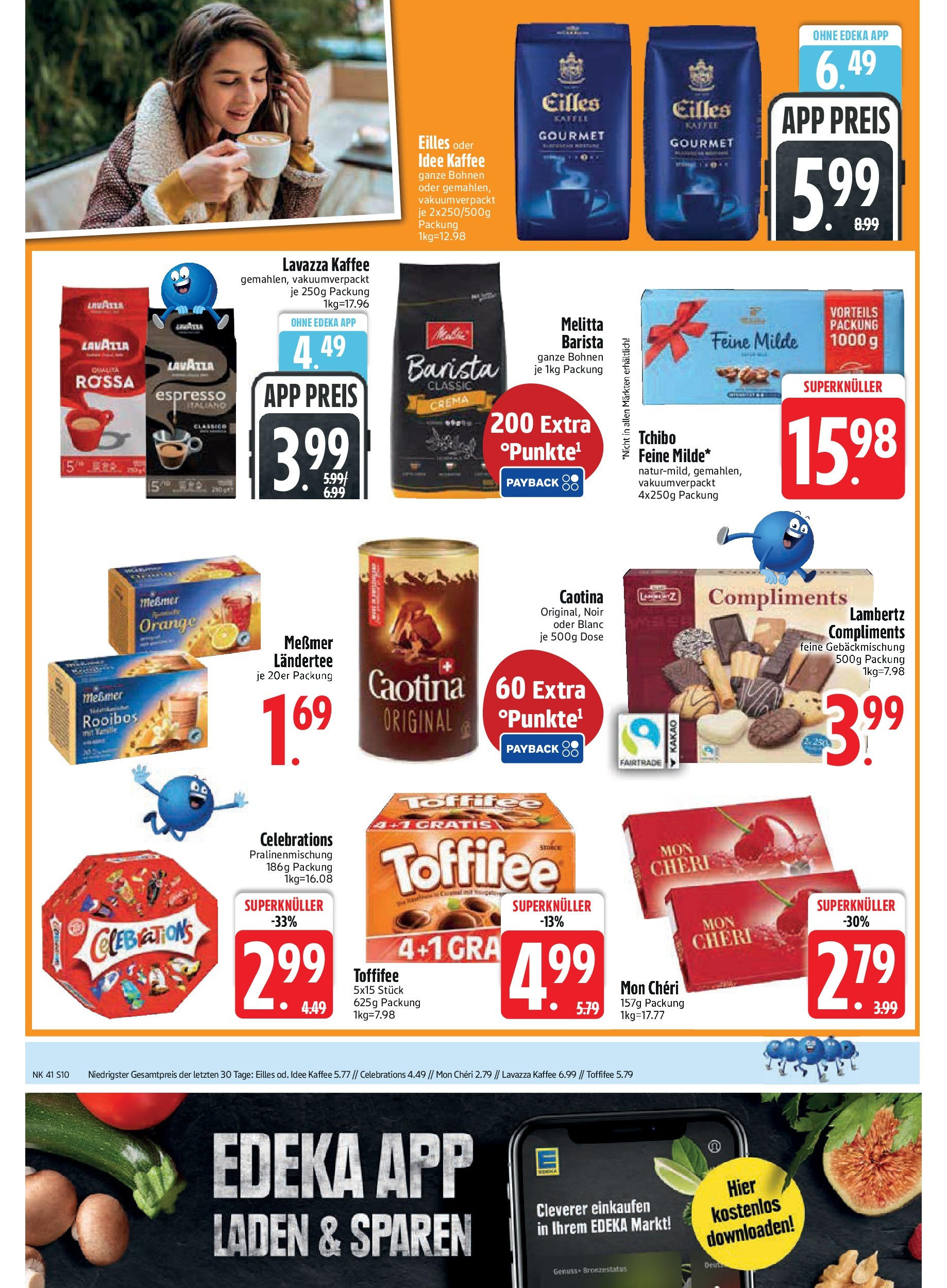 Edeka prospekt Murnau	 (ab 06.10.2025) » Angebote Online | Seite: 10 | Produkte: Melitta, Messmer, Toffifee, Mon cheri