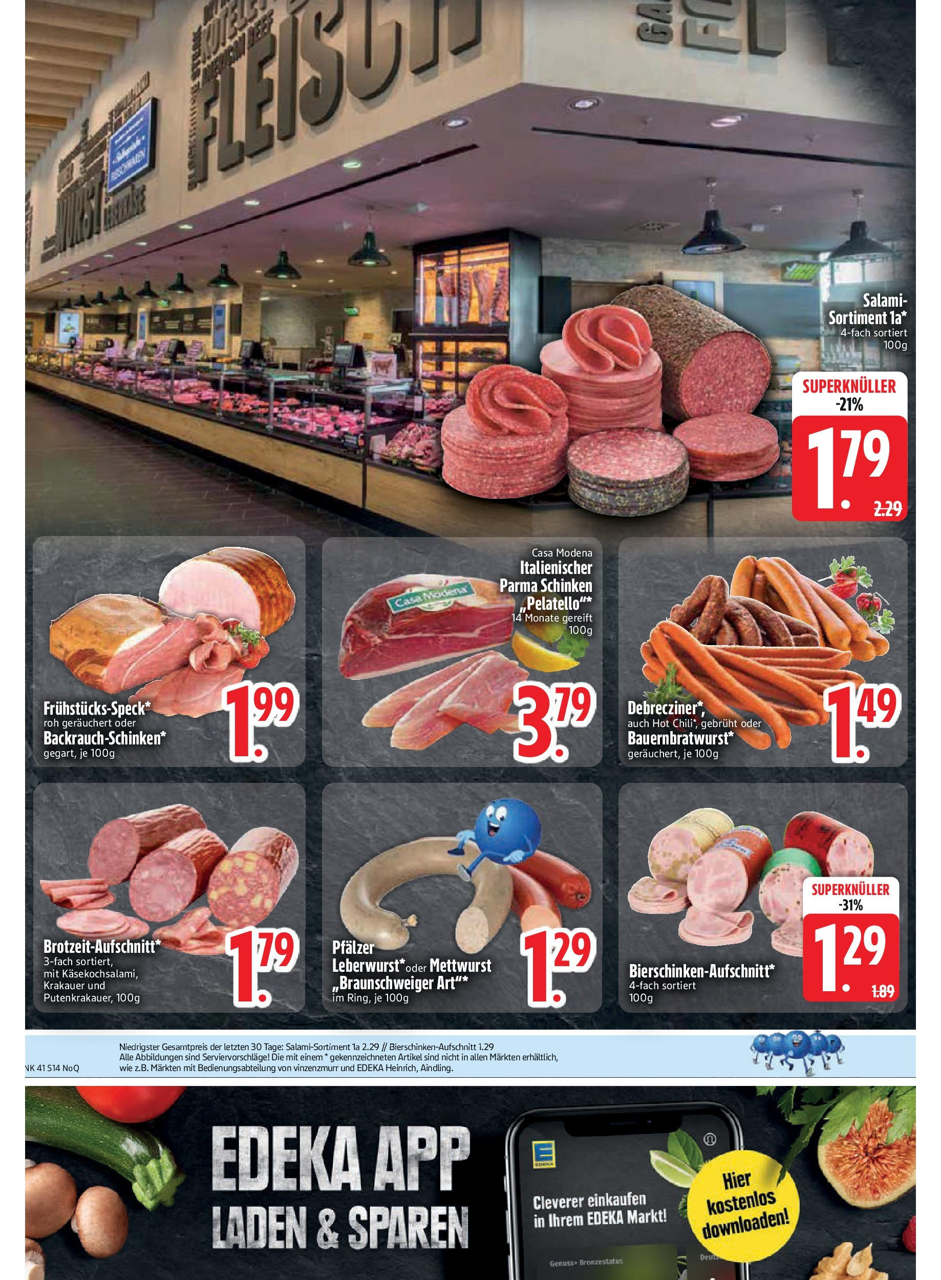 Edeka prospekt Rötz	 (ab 06.10.2025) » Angebote Online | Seite: 14 | Produkte: Chili, Salami, Schinken
