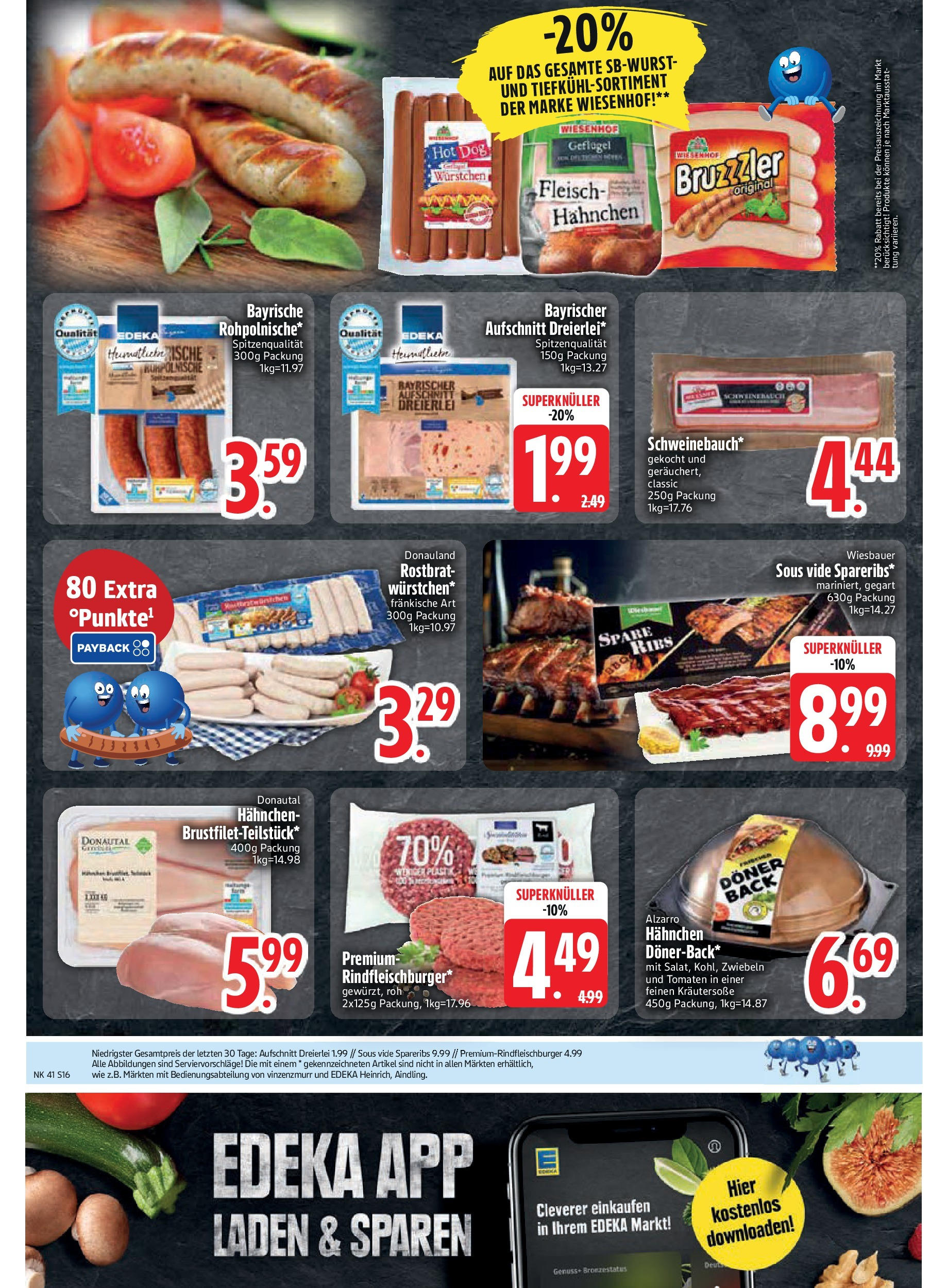 Edeka prospekt Murnau	 (ab 06.10.2025) » Angebote Online | Seite: 16 | Produkte: Spare ribs, Tomaten, Zwiebeln, Fleisch