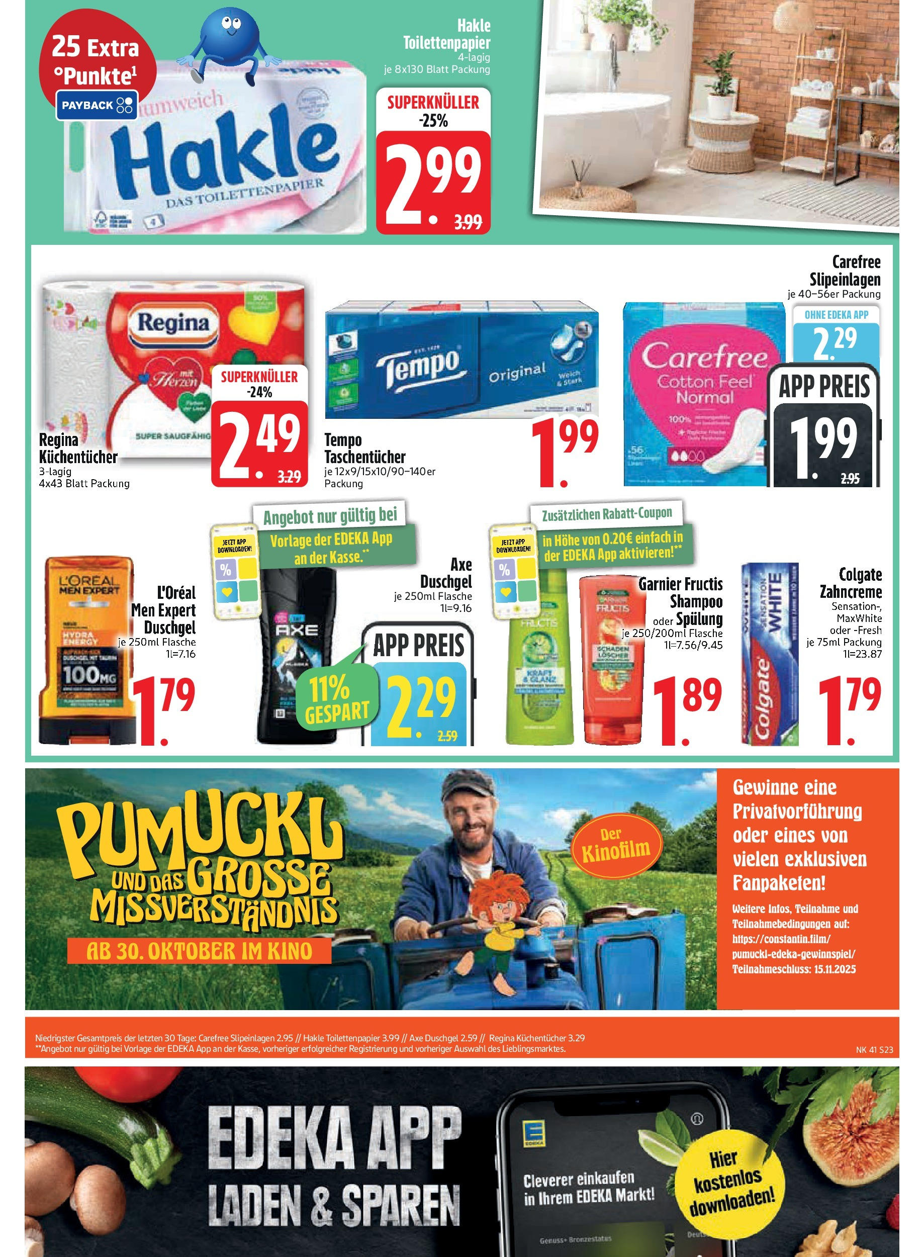 Edeka prospekt Murnau	 (ab 06.10.2025) » Angebote Online | Seite: 23 | Produkte: Shampoo, Spülung, Duschgel, Toilettenpapier