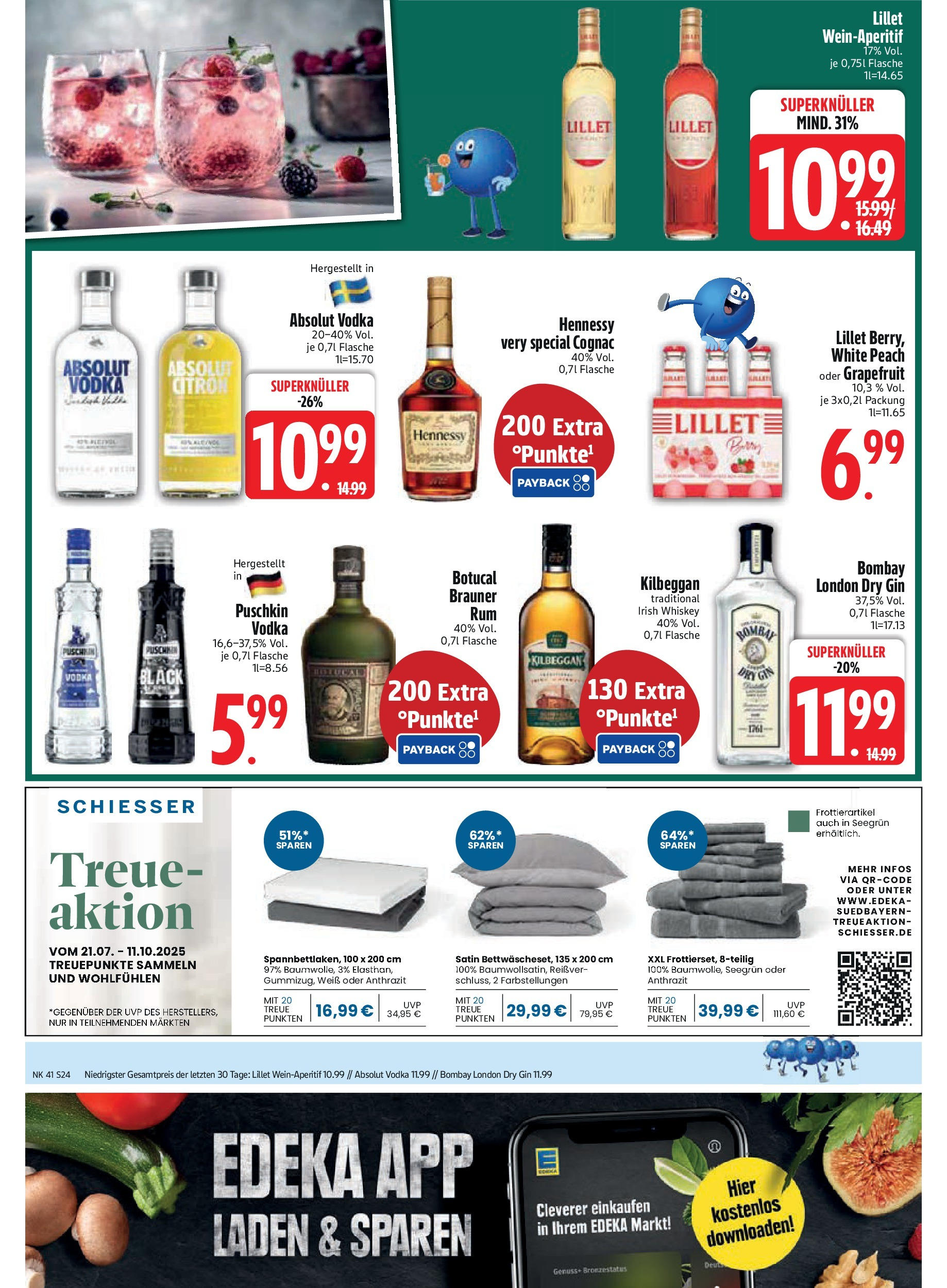 Edeka prospekt Murnau	 (ab 06.10.2025) » Angebote Online | Seite: 24 | Produkte: Rum, Lillet, Gin, Whiskey