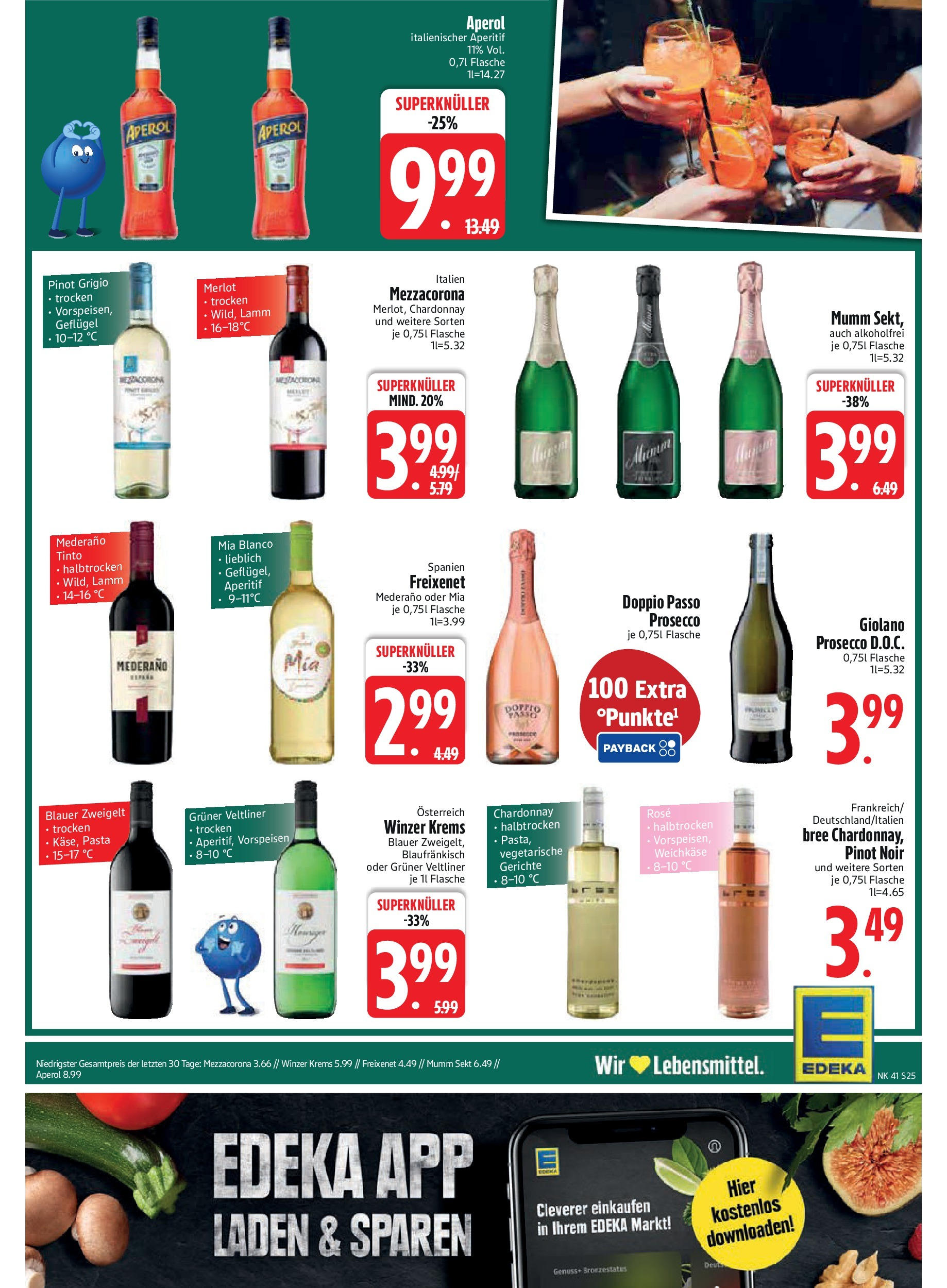 Edeka prospekt Murnau	 (ab 06.10.2025) » Angebote Online | Seite: 25 | Produkte: Sekt, Bree, Prosecco, Doppio Passo