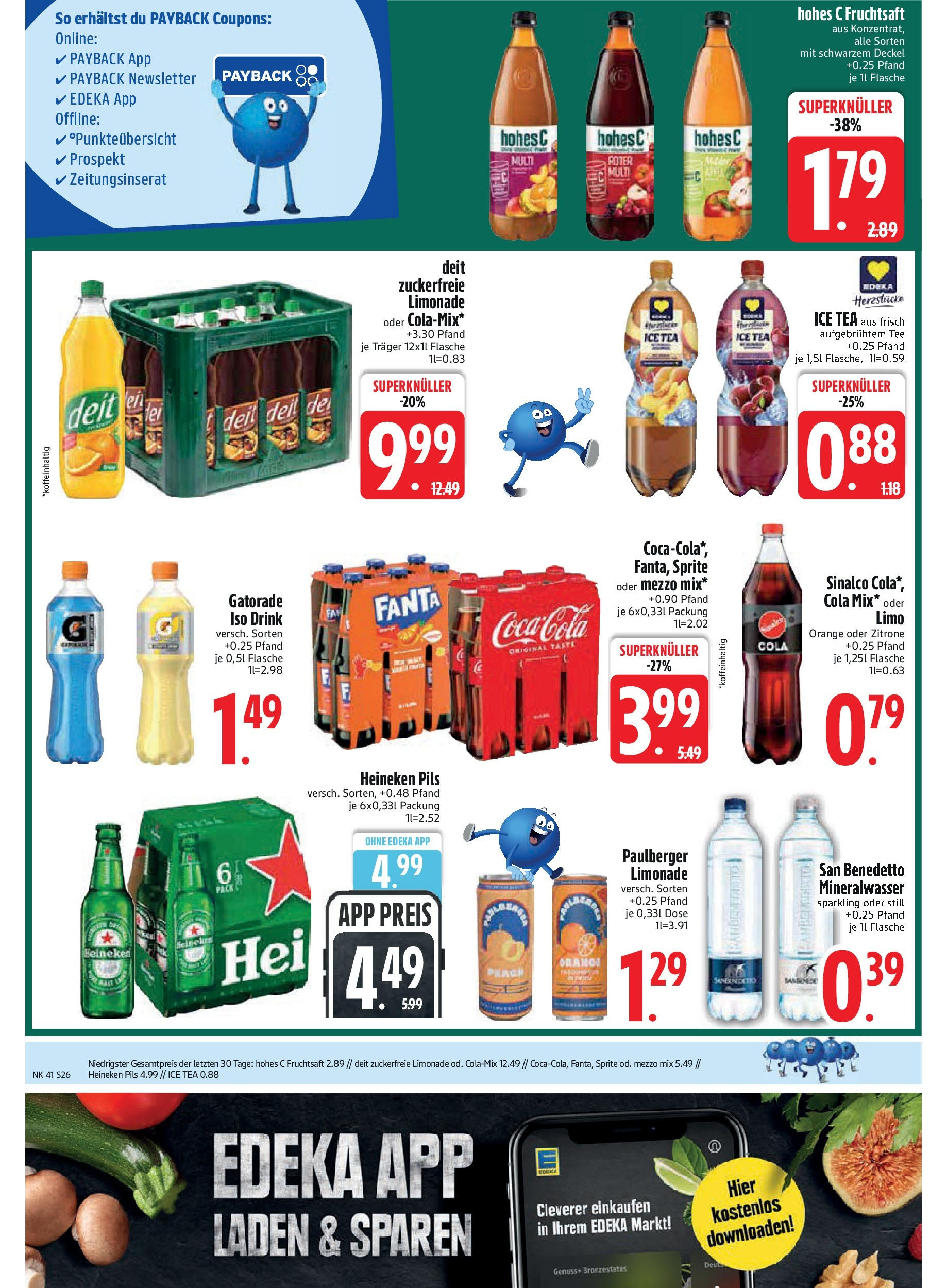 Edeka prospekt Murnau	 (ab 06.10.2025) » Angebote Online | Seite: 26 | Produkte: Mezzo mix, Cola, Mineralwasser, Zitrone