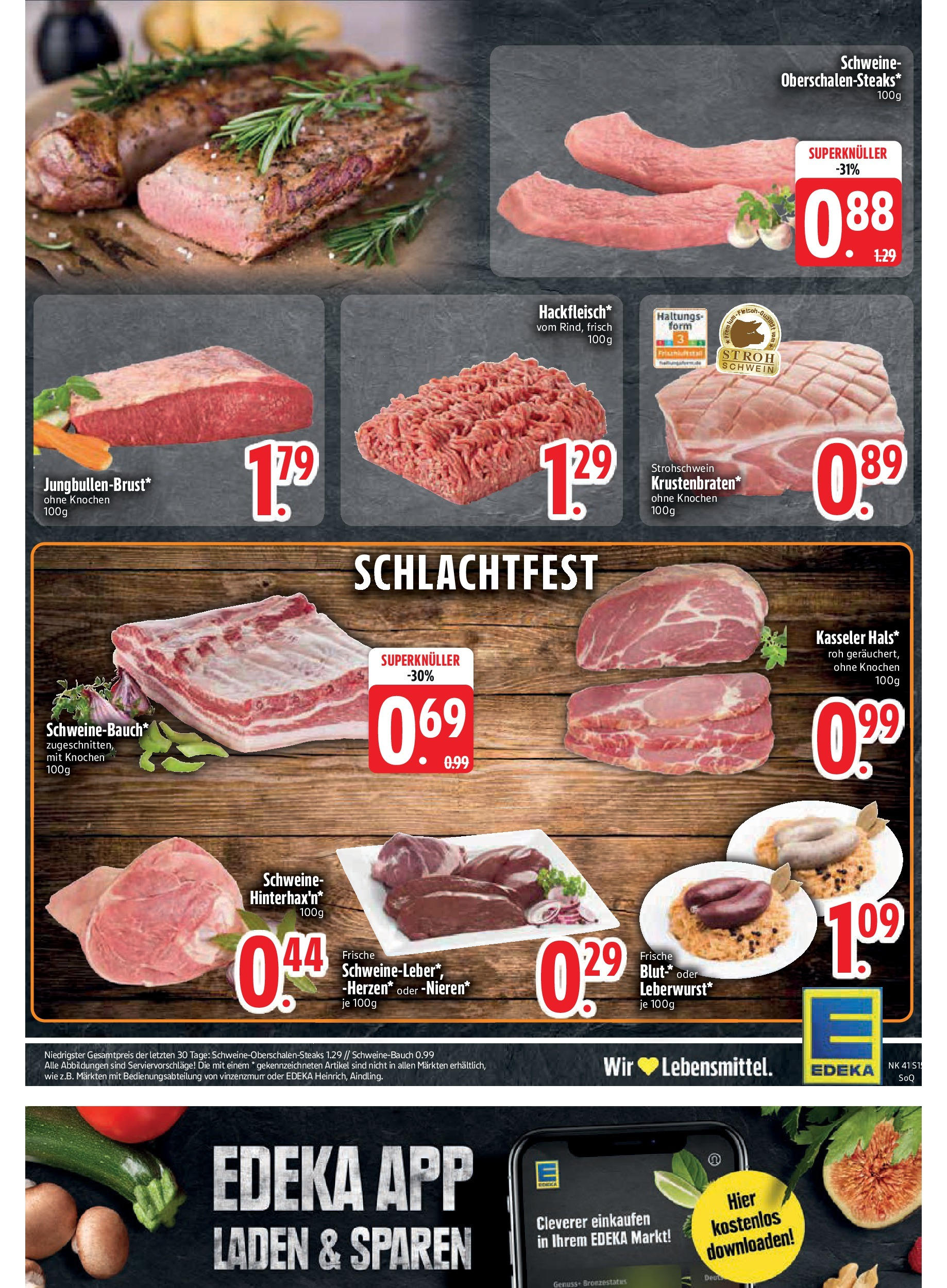 Edeka prospekt Trostberg	 (ab 06.10.2025) » Angebote Online | Seite: 15 | Produkte: Schweinebauch