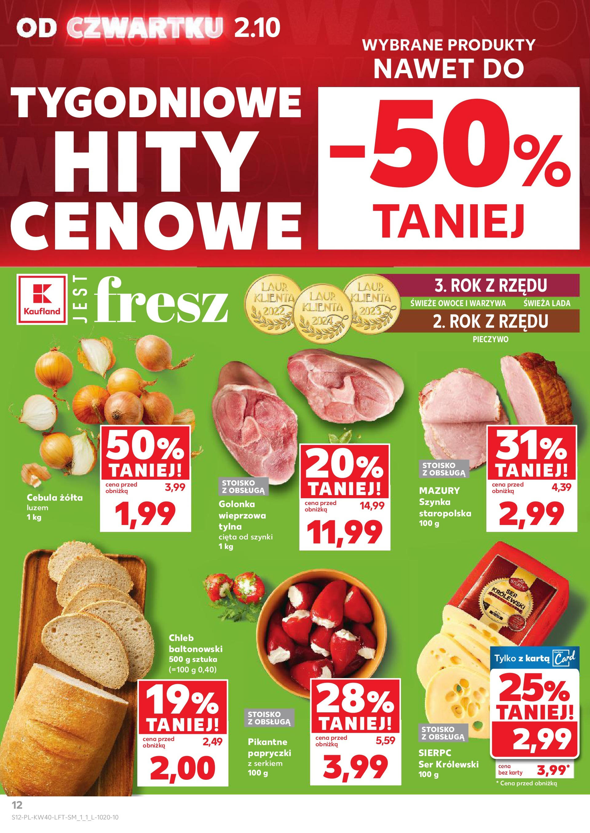 Kaufland gazetka od 02.10.2025 - od jutra PDF | Strona: 12 | Produkty: Kawa ziarnista, Tchibo exclusive, Tchibo, Cukierki