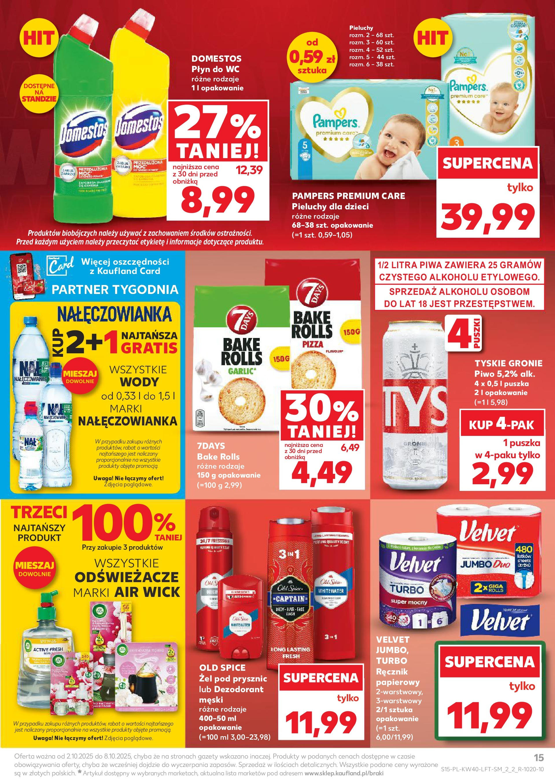 Kaufland gazetka od 02.10.2025 - od jutra PDF | Strona: 15 | Produkty: Jogurt pitny, Mleka, Jogurt, Owoce