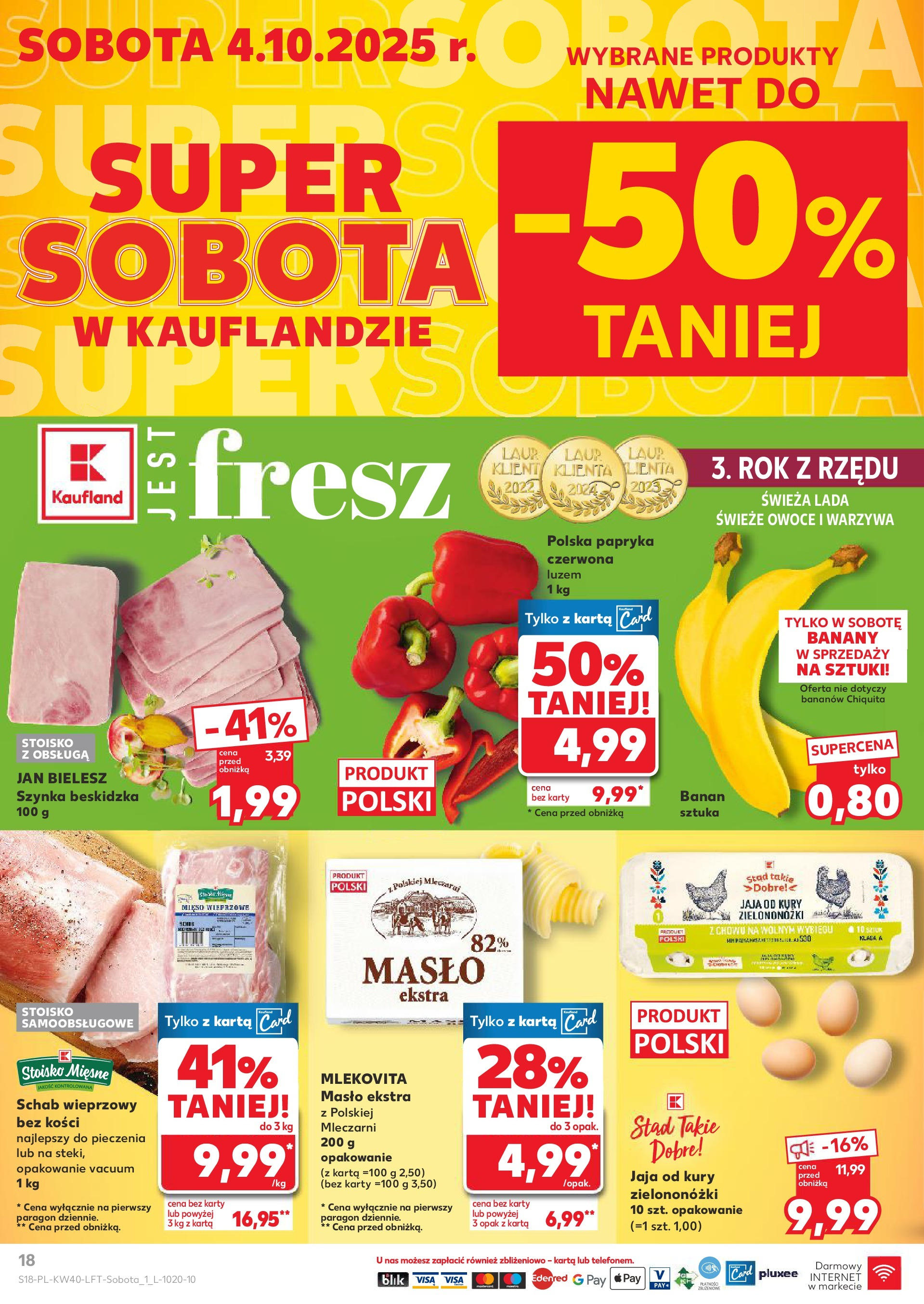 Kaufland gazetka od 02.10.2025 - od jutra PDF | Strona: 18 | Produkty: Dynia, Ziemniaki, Warzywa, Owoce