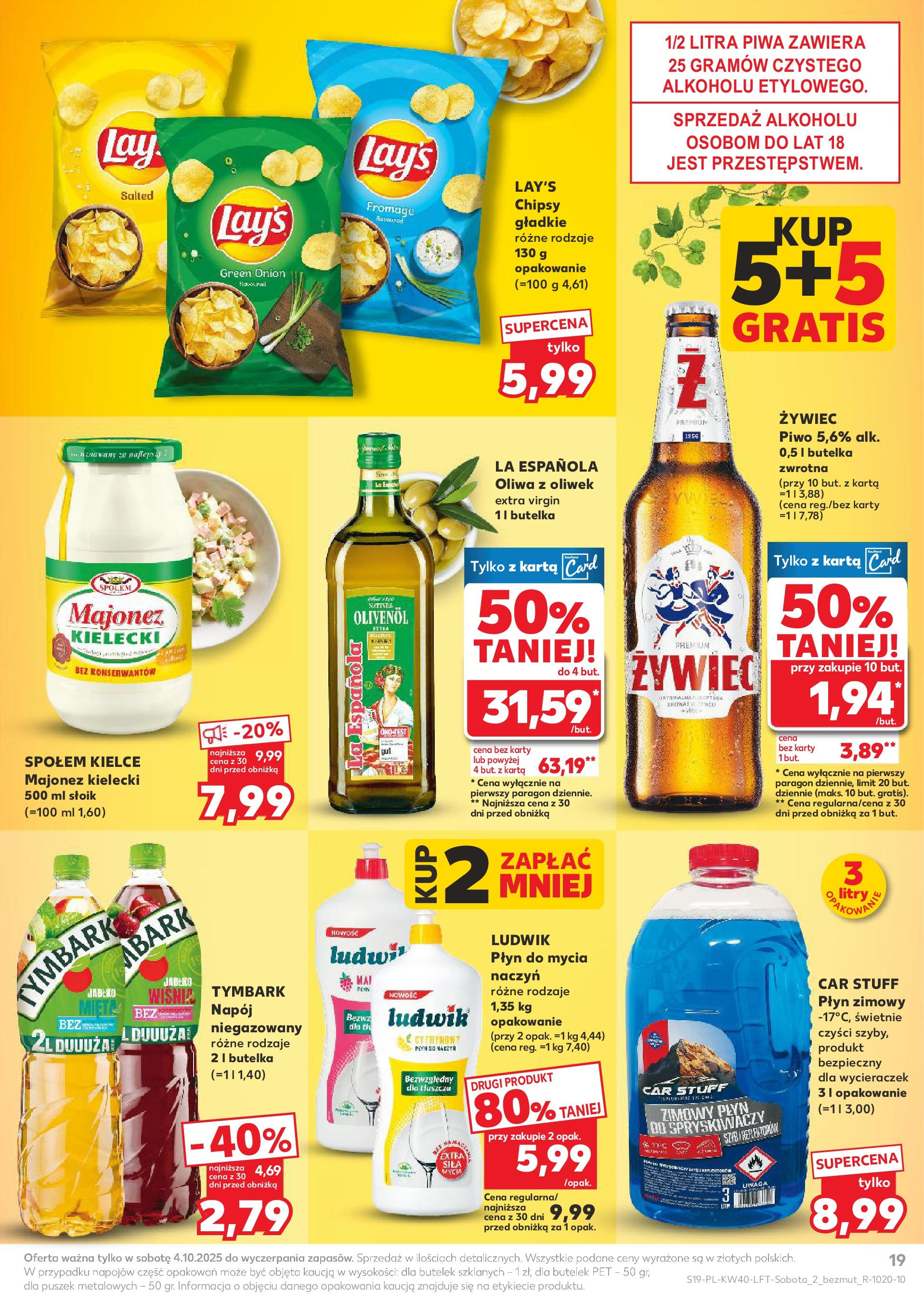 Kaufland gazetka od 02.10.2025 - od jutra PDF | Strona: 19 | Produkty: Mango, Winogrona, Mandarynki, Kwiaty