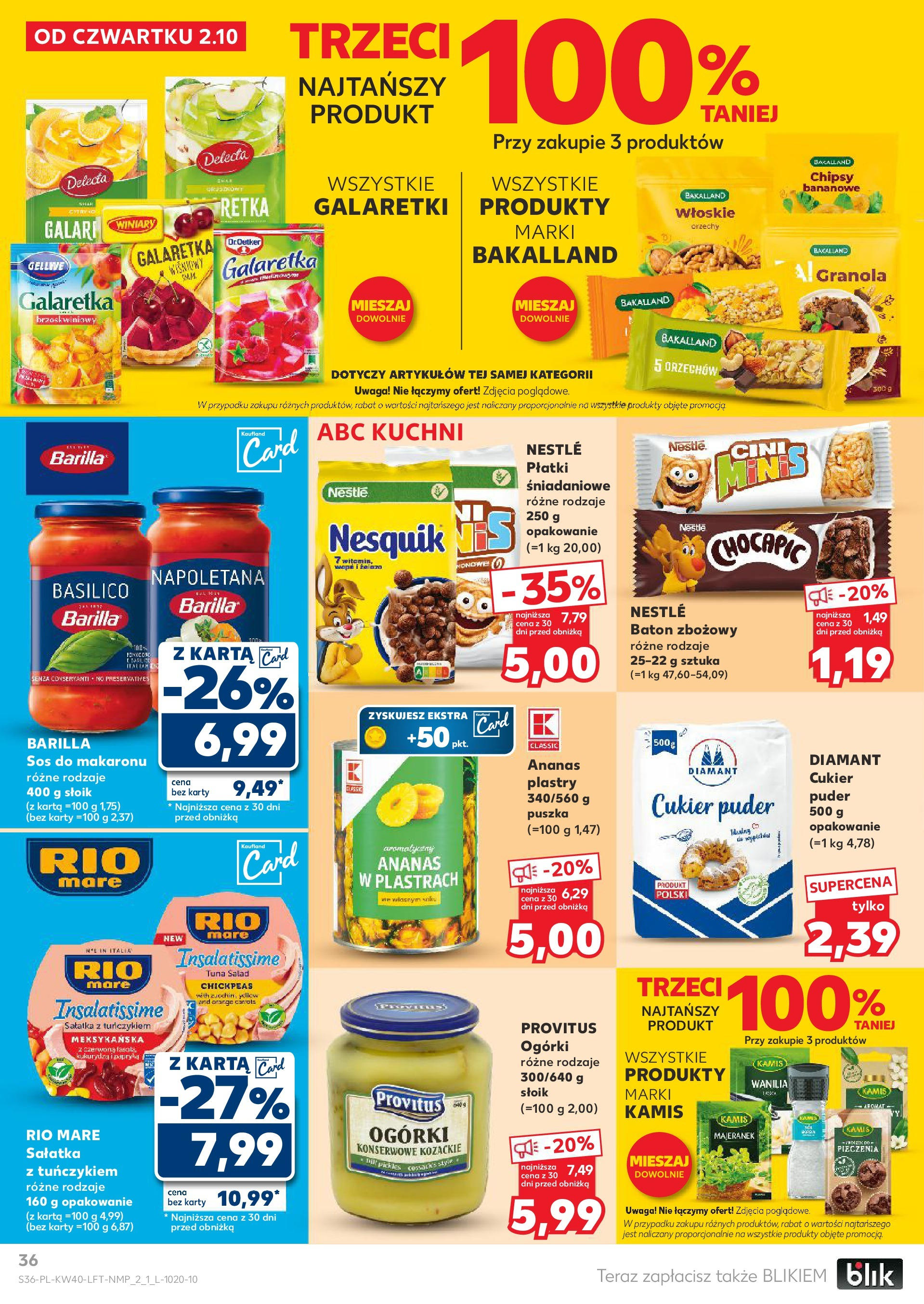 Kaufland gazetka od 02.10.2025 - od jutra PDF | Strona: 36 | Produkty: Chipsy, Nescafe, Orzeszki ziemne, Kawa