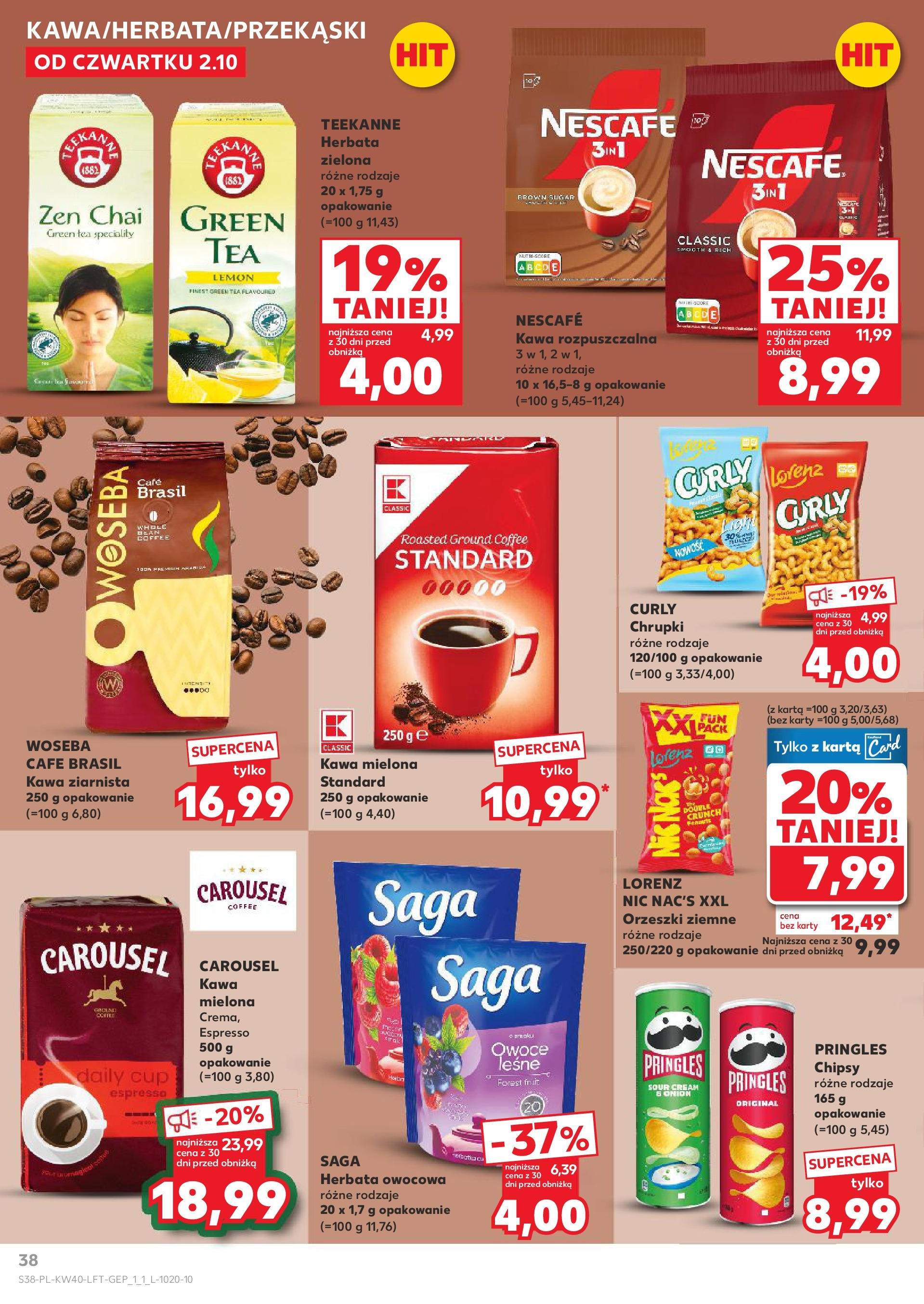 Kaufland gazetka od 02.10.2025 - od jutra PDF | Strona: 38 | Produkty: Gruszka, Imbir, Żelki, Sok