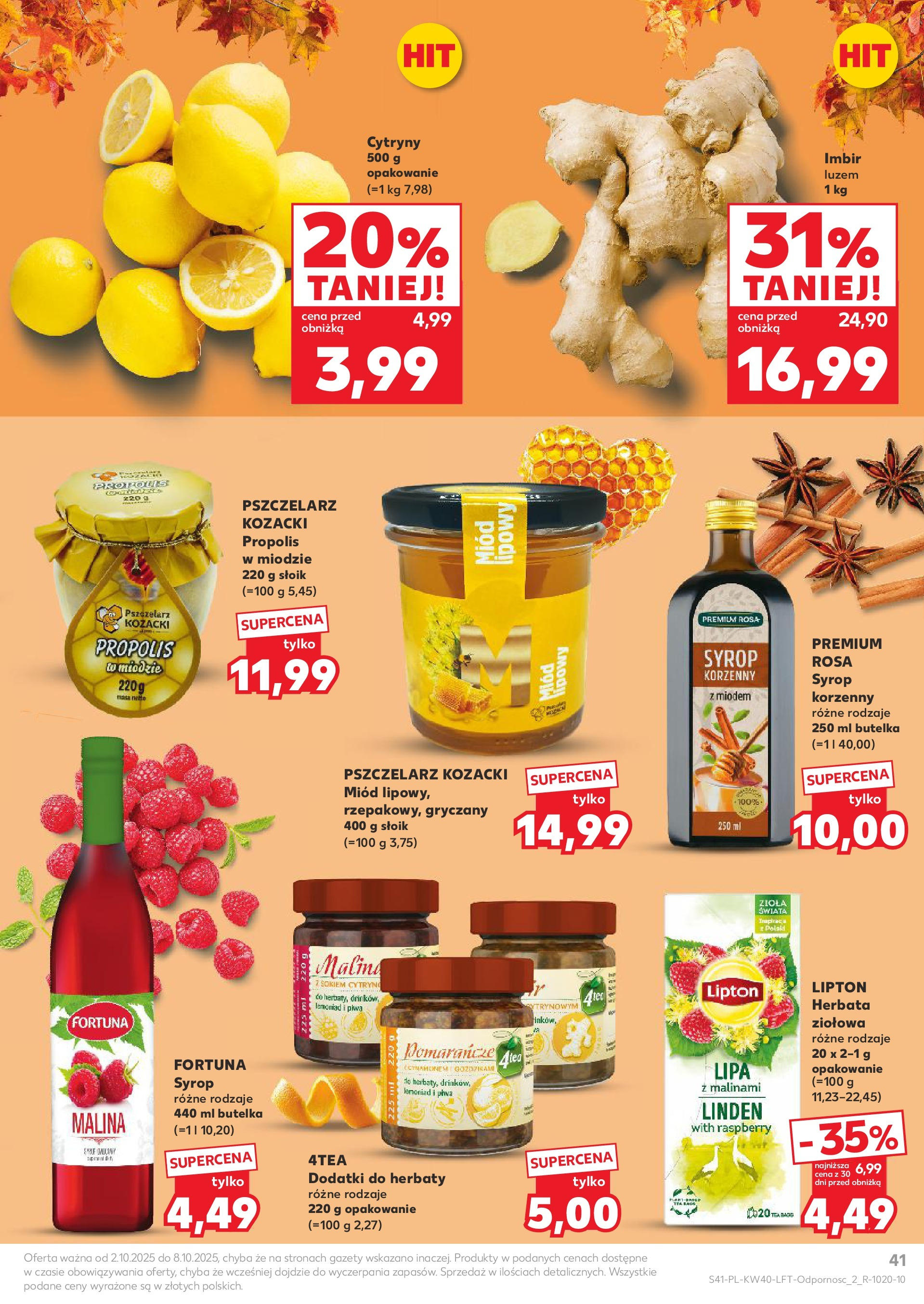 Kaufland gazetka od 02.10.2025 - od jutra PDF | Strona: 41 | Produkty: Karta, Winogrono, Banan, Woda