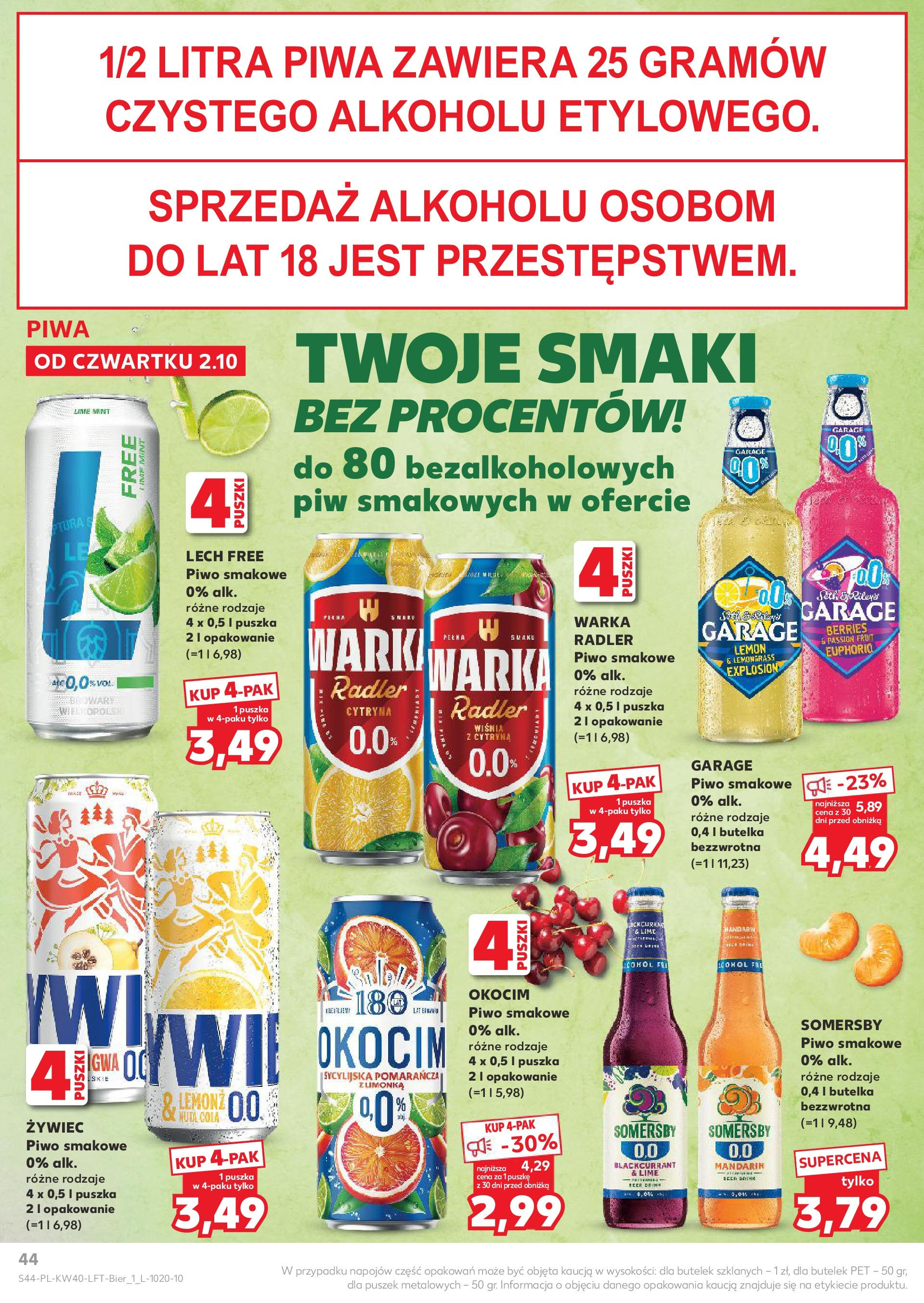 Kaufland gazetka od 02.10.2025 - od jutra PDF | Strona: 44 | Produkty: Karta, Kosmetyki, Body, Dezodorant