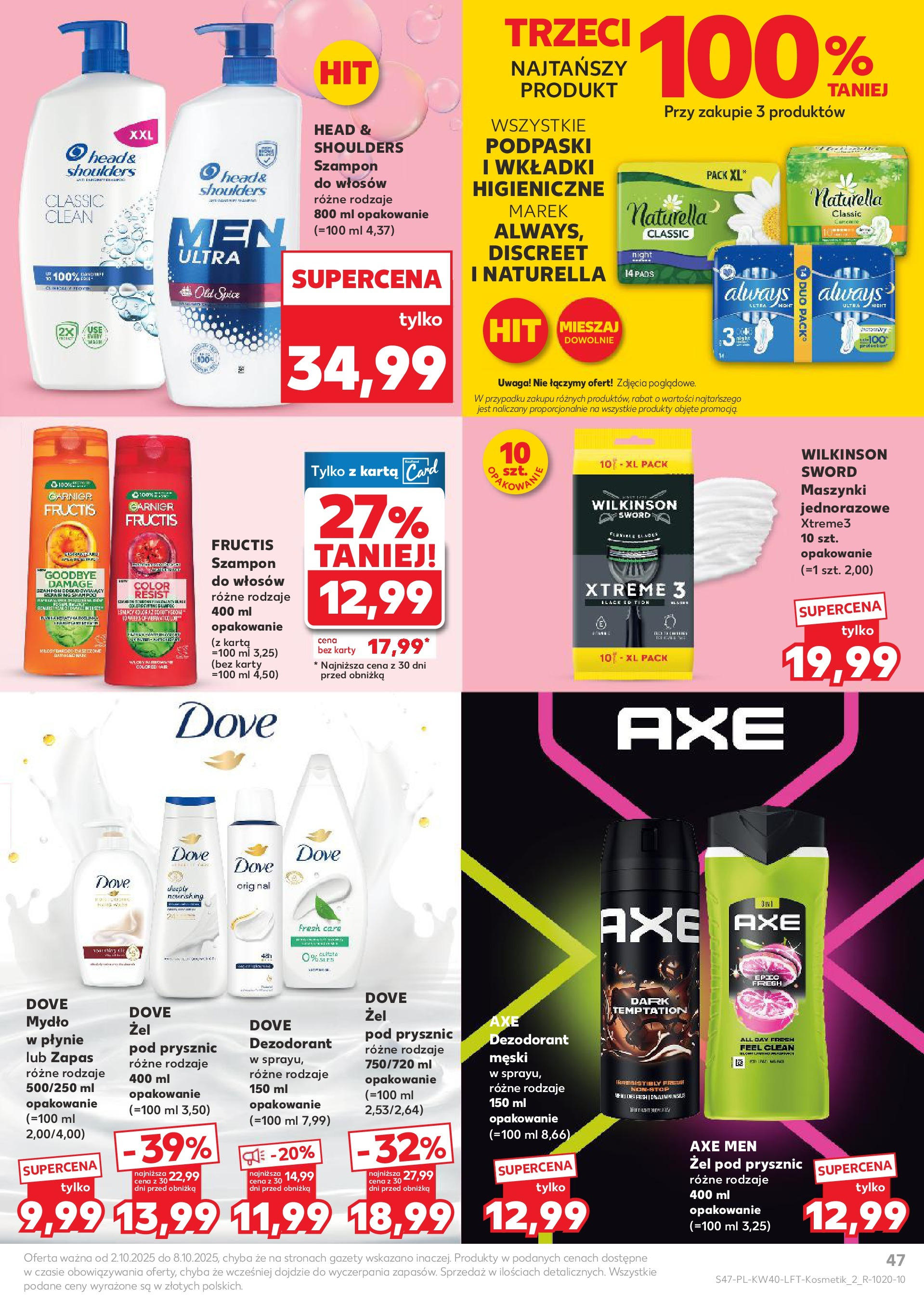 Kaufland gazetka od 02.10.2025 - od jutra PDF | Strona: 47 | Produkty: Pedigree, Karma dla kotów, Body, Karma dla psów