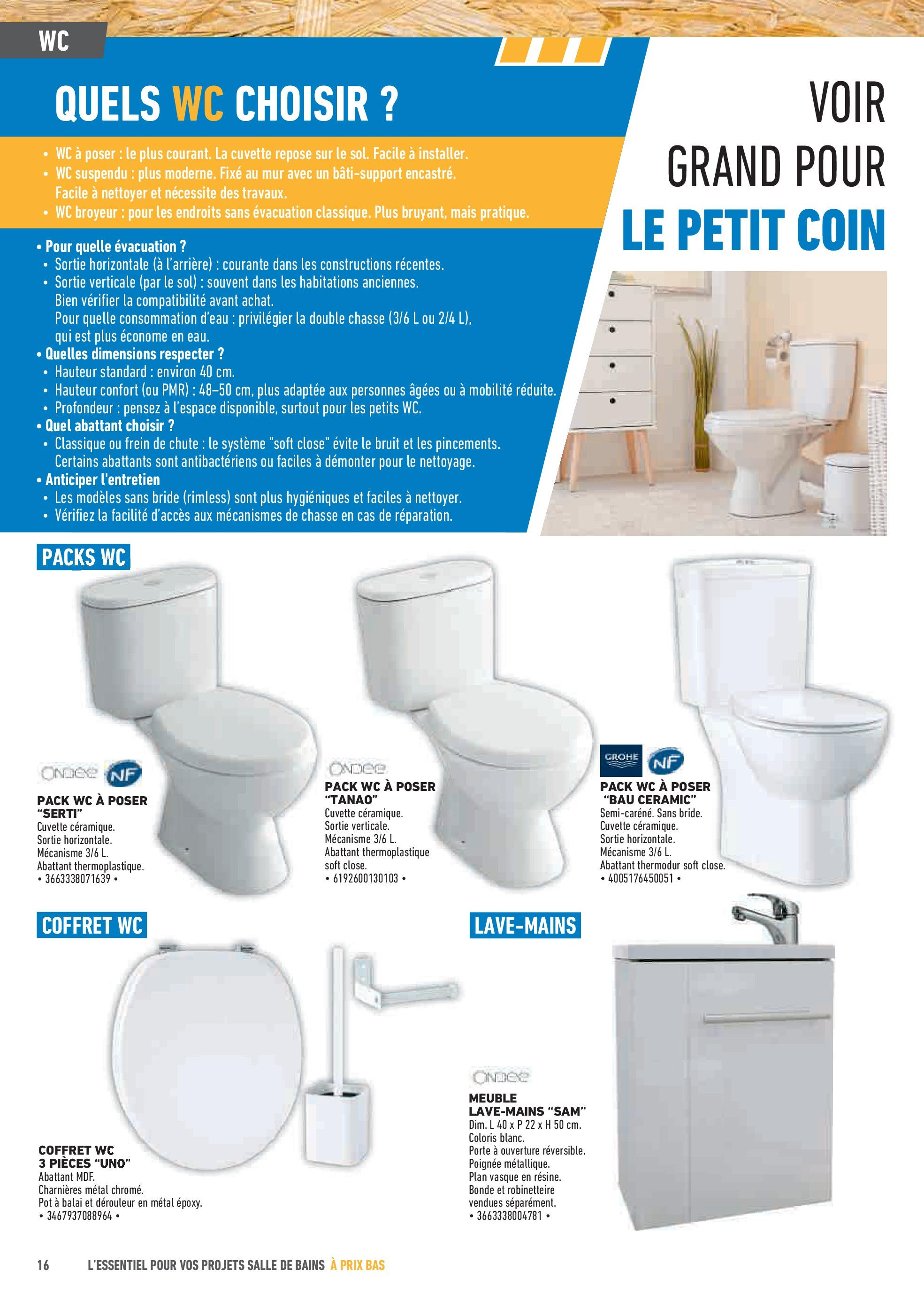 Brico Cash - Repensons votre salle de bains sans vous ruiner à partir du 02/10/2025 - promo en ligne | Page: 16 | Produits: Meuble, Broyeur, Porte, Balai