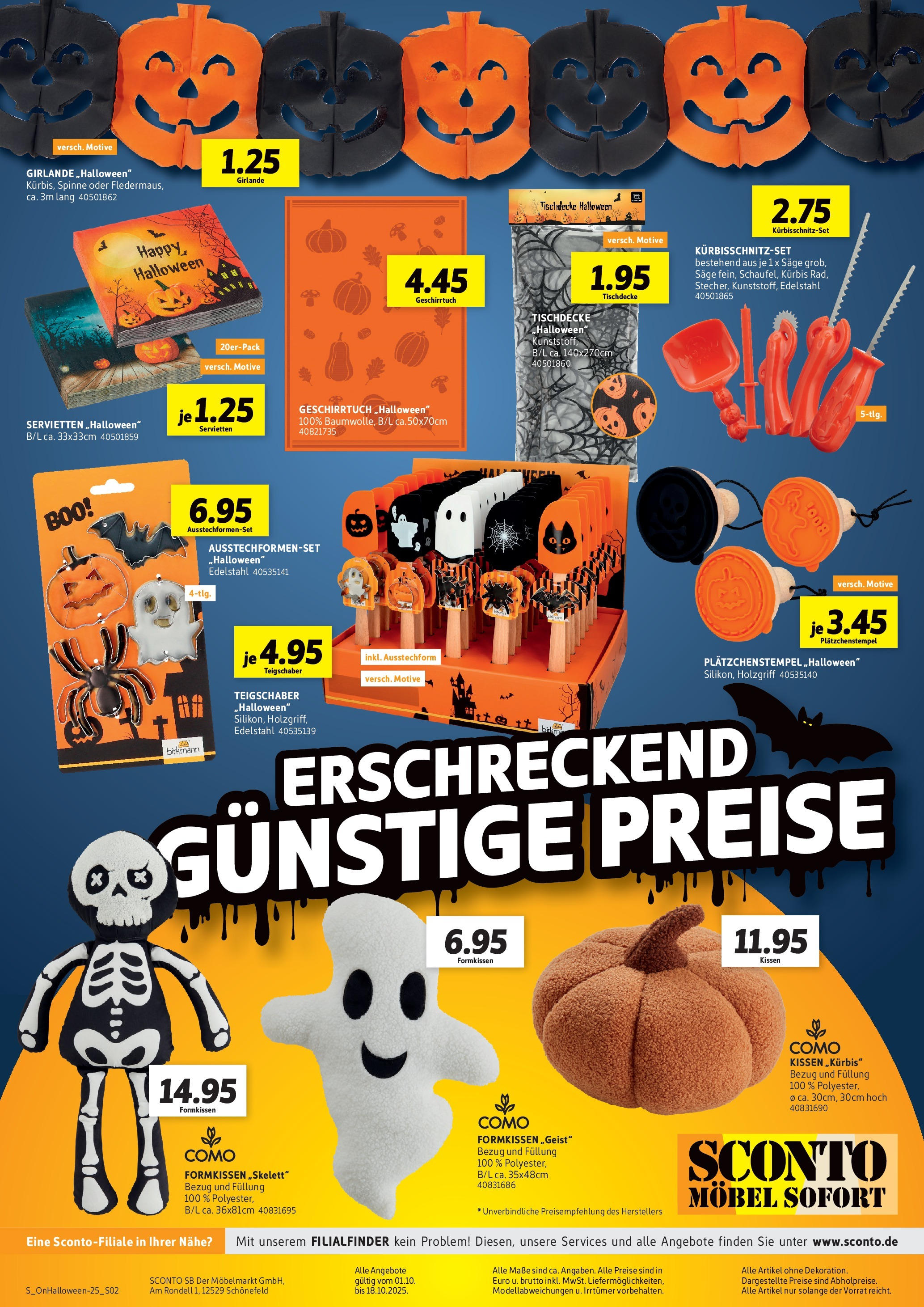 Sconto - SCONTO: Prospekt (ab 30.09.2025) zum Blättern | Seite: 2 | Produkte: Kissen, Kürbis