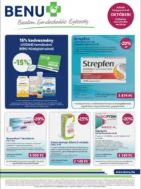 Benu Gyógyszertárak újság érvényessége 2025.10.31-ig