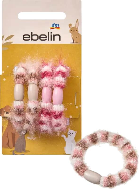 ebelin Haargummis weich, Pastellfarben