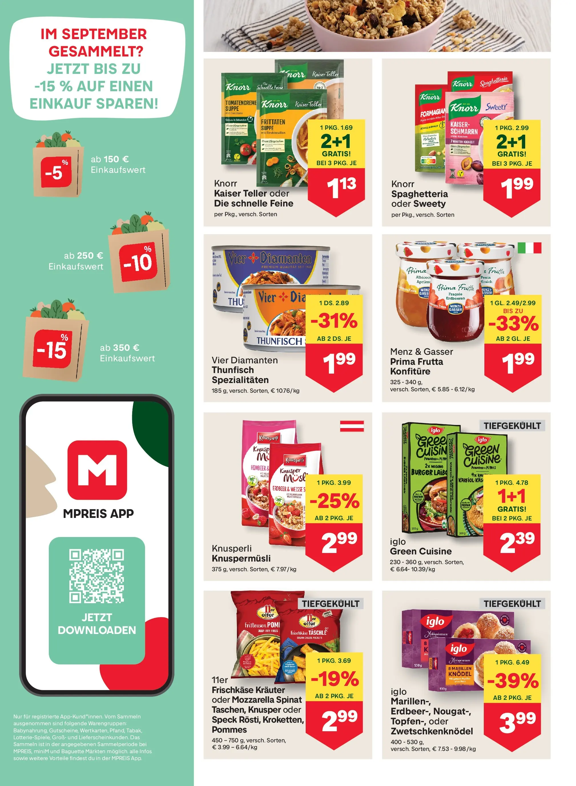 MPREIS Pfunds von 09.10.2025 - Aktuelle Angebote | Seite: 8 | Produkte: Erdbeeren, Jääkaappipakastin