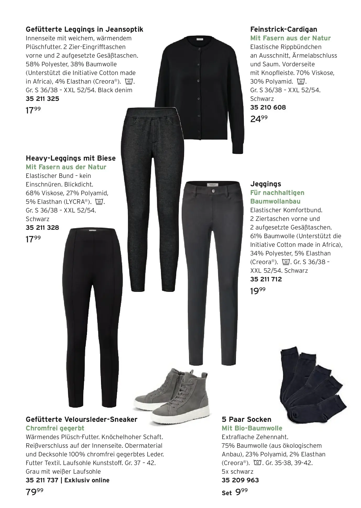 Tchibo - Tchibo: Winter Chic (ab 13.10.2025) zum Blättern | Seite: 25 | Produkte: Socken, Leggings