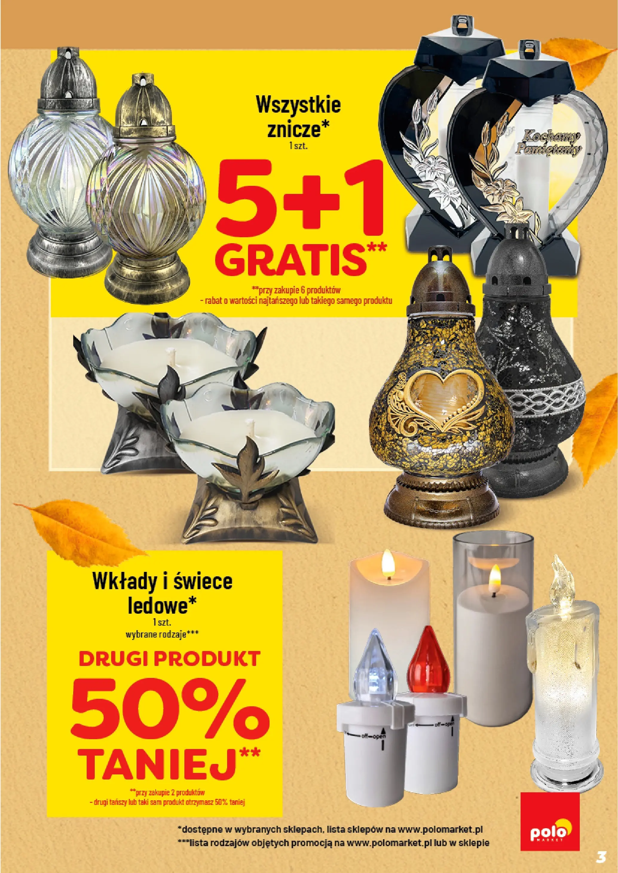 POLOmarket gazetka od jutra (01.10.2025) - Nowa PDF | Strona: 3 | Produkty: Świece