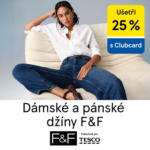 F&F Ušetři 25% dámské a pánské džíny F&F – do 07.10.2025