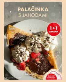 Palačinka s jahodami 1+1 zdarma!