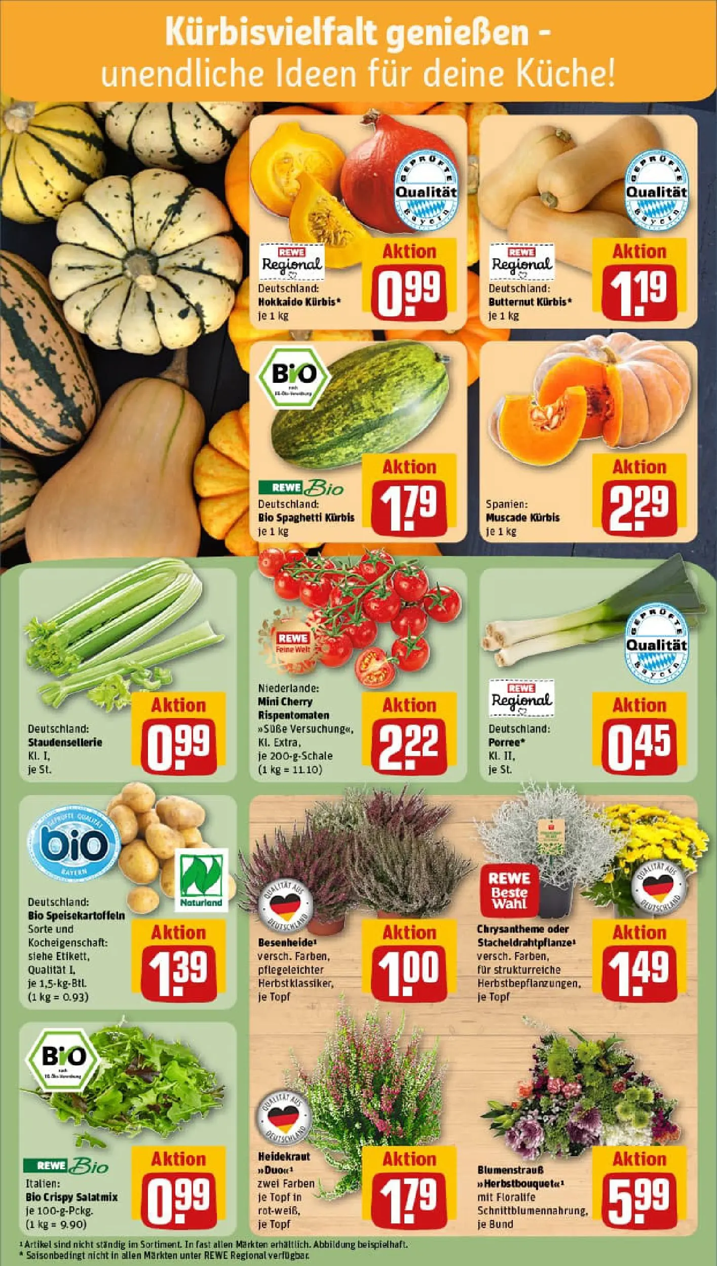 REWE Prospekt ab 06.10.2025 zum Blättern » Angebote | Seite: 7 | Produkte: Küche, Kürbis