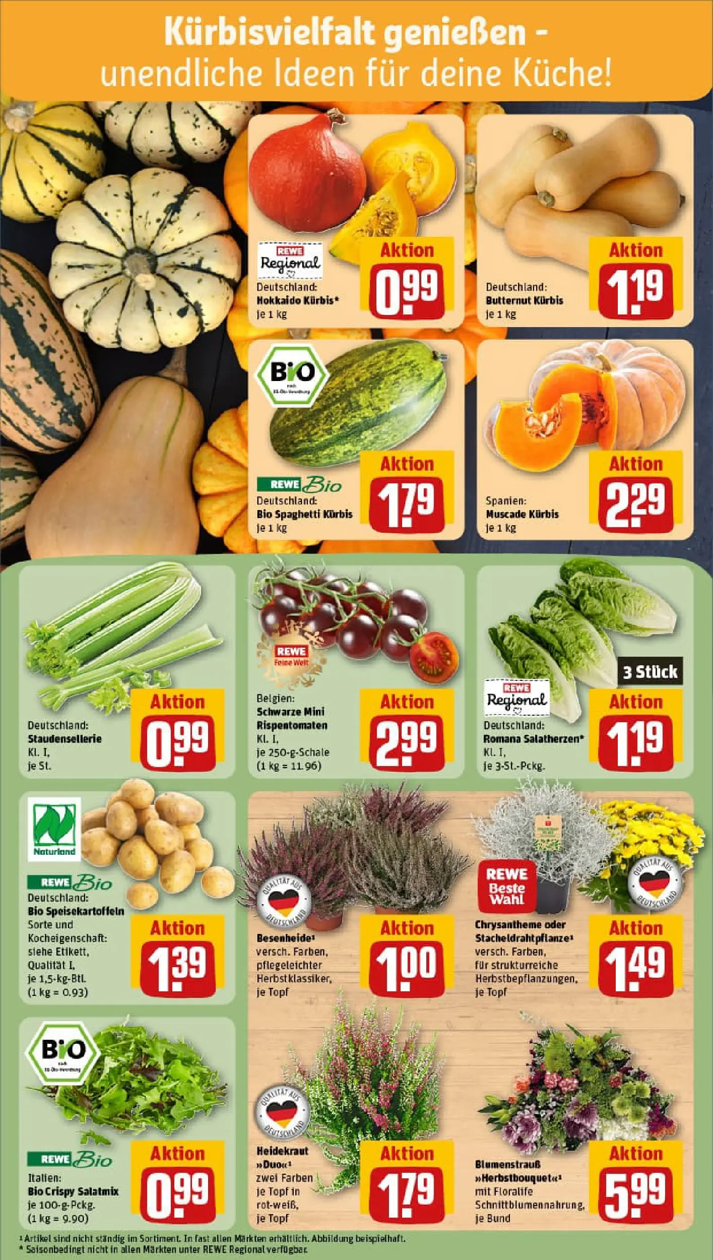 REWE Prospekt ab 06.10.2025 zum Blättern » Angebote | Seite: 7 | Produkte: Küche, Kürbis