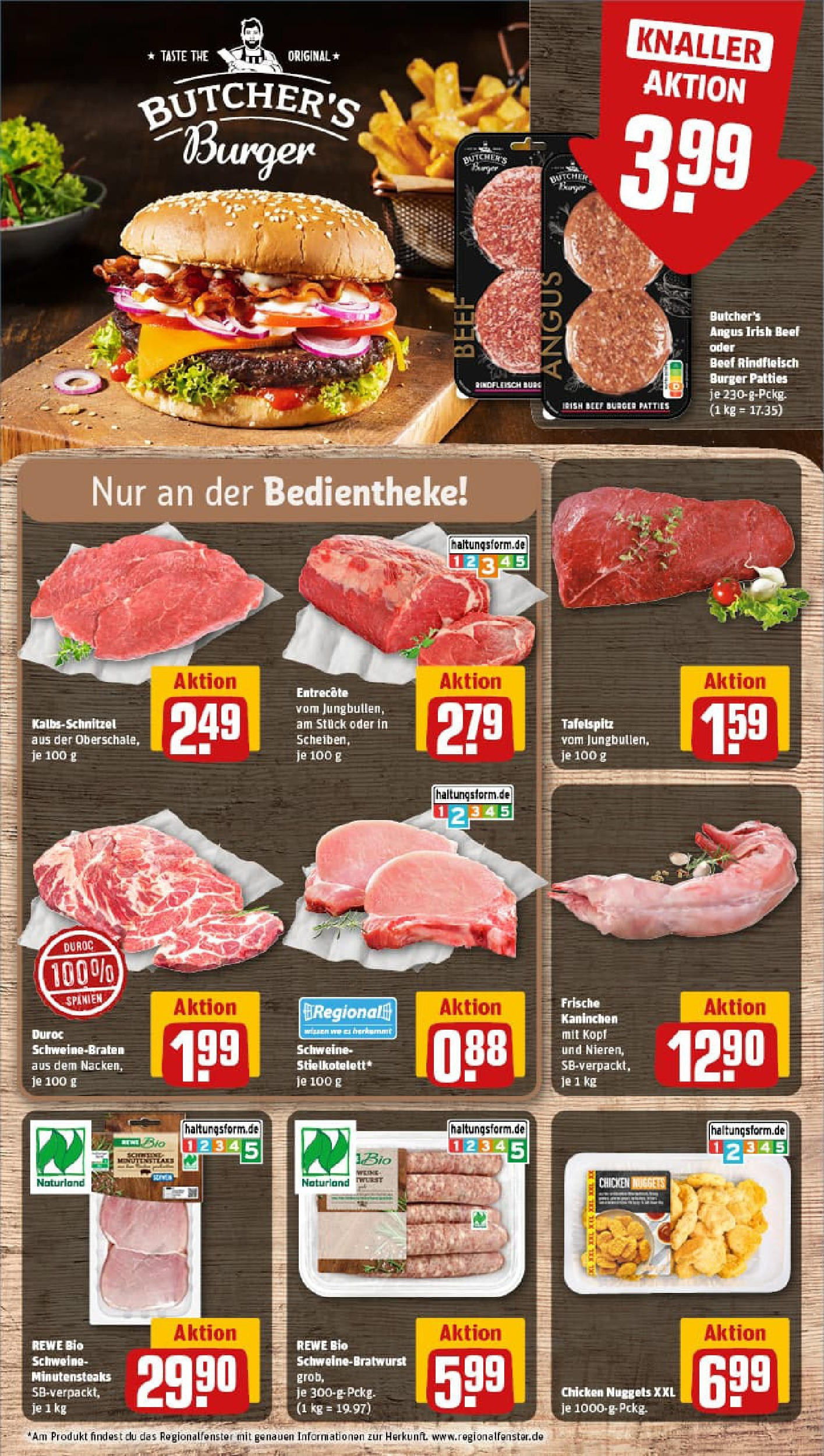 REWE Prospekt ab 06.10.2025 zum Blättern » Angebote | Seite: 8 | Produkte: Tafelspitz, Burger, Entrecote, Steak