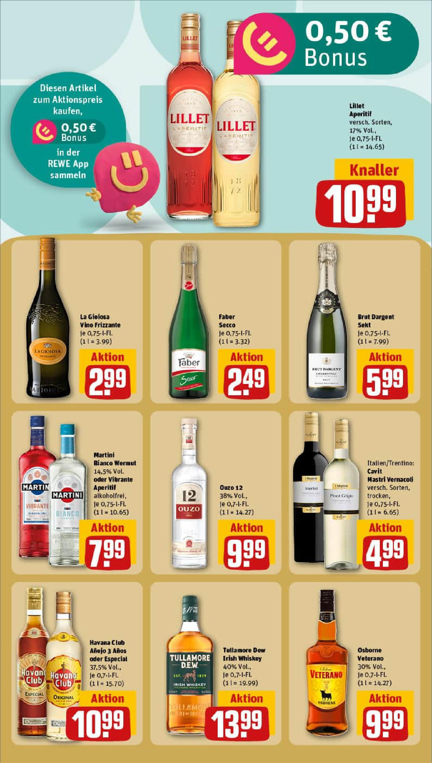 REWE Prospekt ab 06.10.2025 zum Blättern » Angebote | Seite: 15 | Produkte: Havana club, Osborne, Sekt, Whiskey