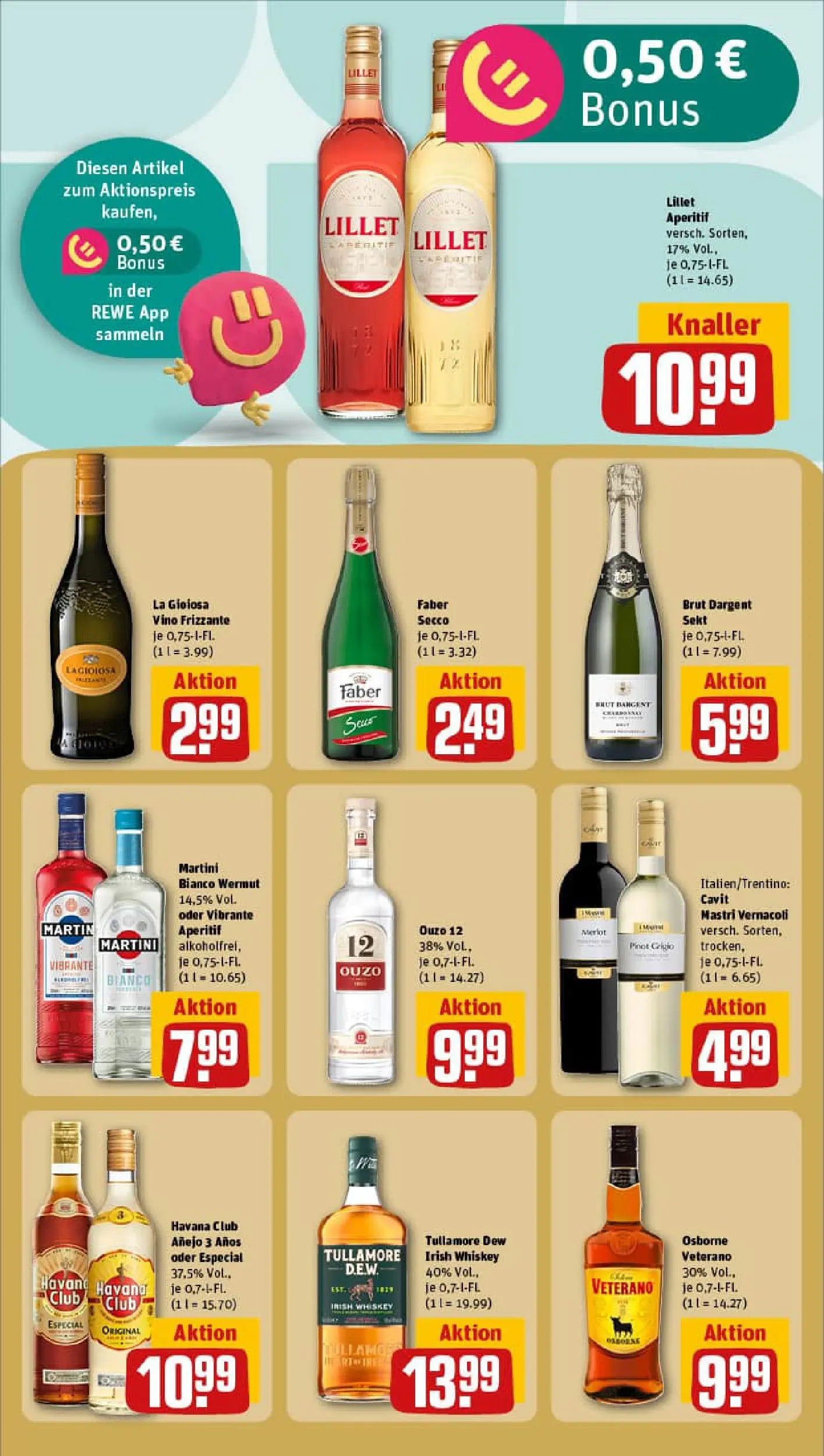REWE Prospekt ab 06.10.2025 zum Blättern » Angebote | Seite: 17 | Produkte: Havana club, Ouzo 12, Sekt, Lillet