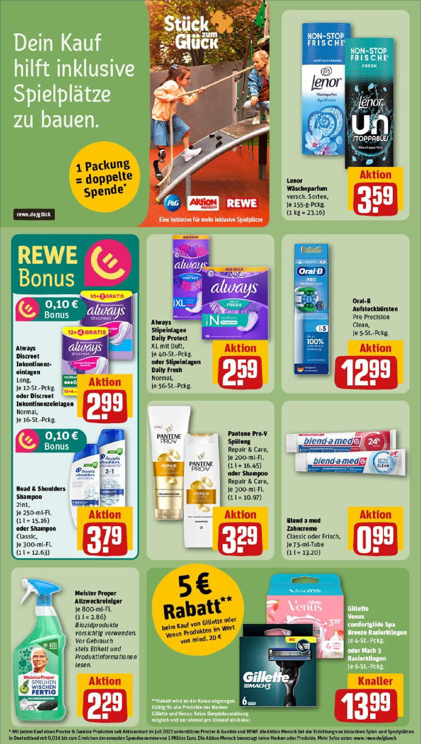 REWE Prospekt ab 06.10.2025 zum Blättern » Angebote | Seite: 27 | Produkte: Spiel, Lenor, Shampoo, Spülung