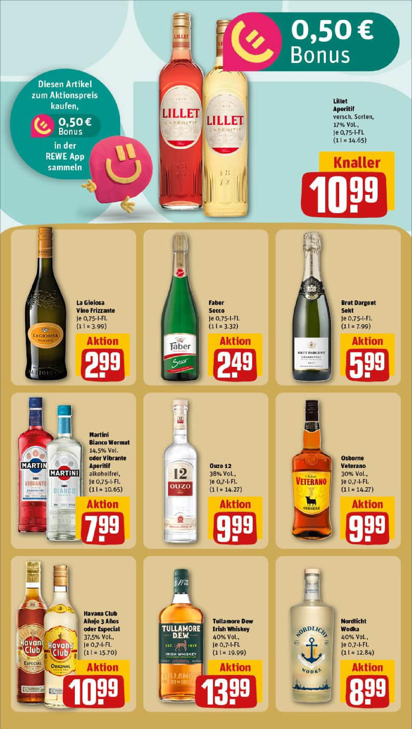 REWE Prospekt ab 06.10.2025 zum Blättern » Angebote | Seite: 23 | Produkte: Sekt, Brut dargent, Wodka, Whiskey