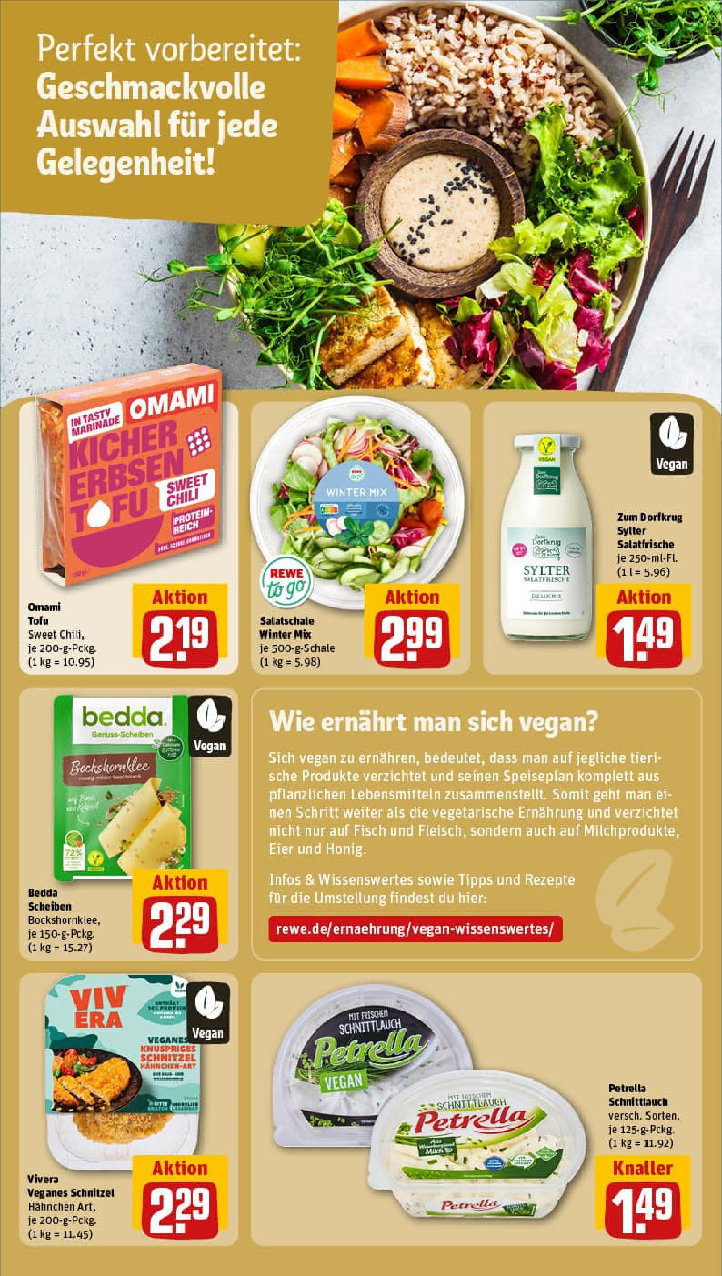 REWE Prospekt ab 06.10.2025 zum Blättern » Angebote | Seite: 23 | Produkte: Eier, Dressing, Chili, Erbsen