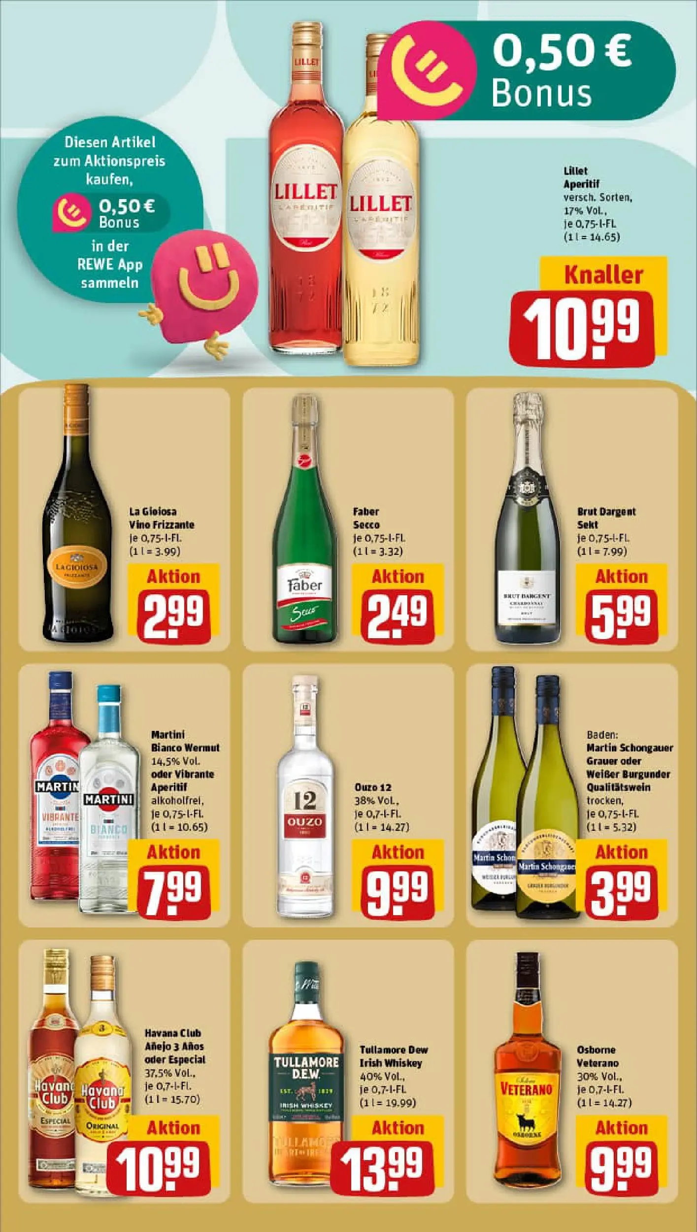 REWE Prospekt ab 06.10.2025 zum Blättern » Angebote | Seite: 17 | Produkte: Havana club, Ouzo, Sekt, Whiskey