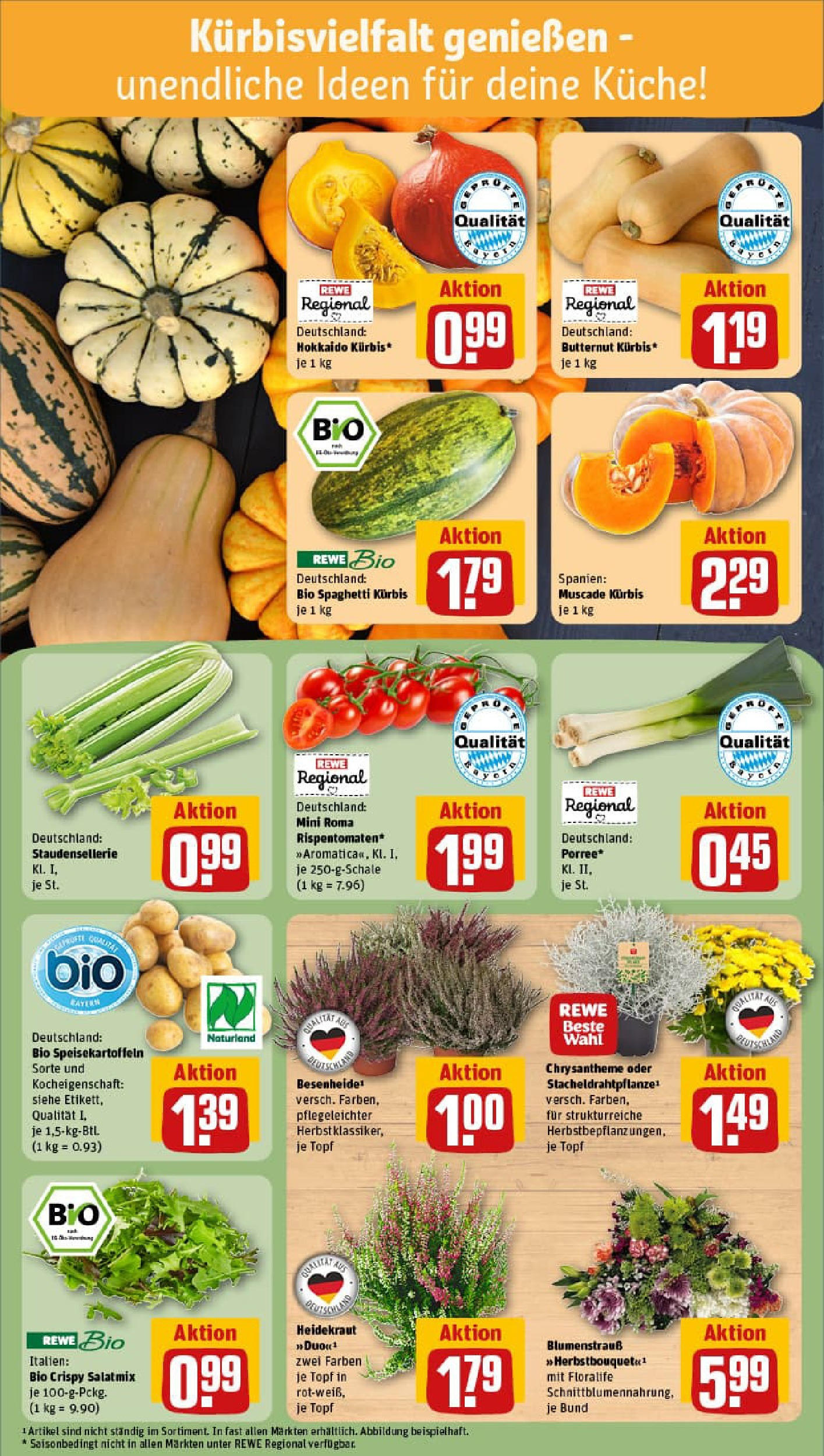 REWE Prospekt ab 06.10.2025 zum Blättern » Angebote | Seite: 7 | Produkte: Küche, Kürbis