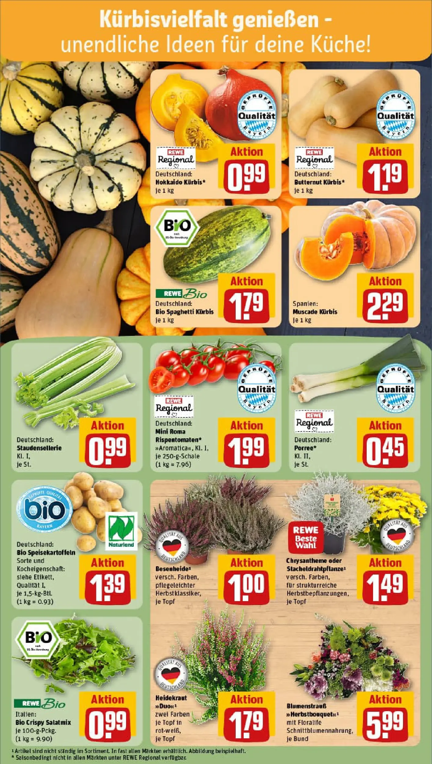 REWE Prospekt ab 06.10.2025 zum Blättern » Angebote | Seite: 7 | Produkte: Küche, Kürbis