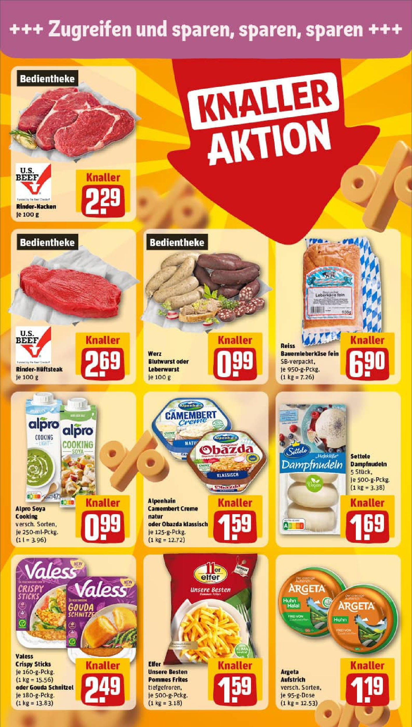 REWE Prospekt ab 06.10.2025 zum Blättern » Angebote | Seite: 12 | Produkte: Gouda, Pommes, Schnitzel, Creme