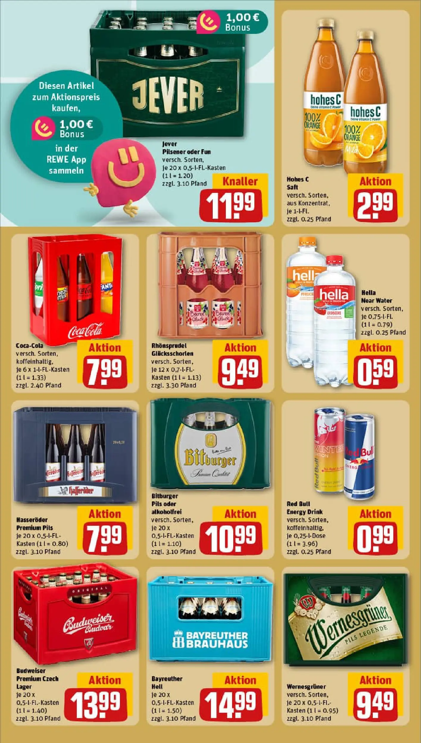 REWE Prospekt ab 06.10.2025 zum Blättern » Angebote | Seite: 18 | Produkte: Bitburger, Coca cola, Cola, Jever