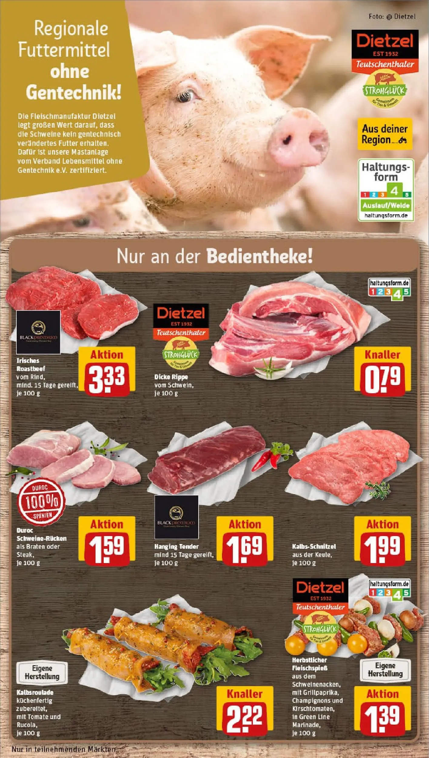 REWE Prospekt ab 06.10.2025 zum Blättern » Angebote | Seite: 10 | Produkte: Roastbeef, Champignons, Schweinerucken