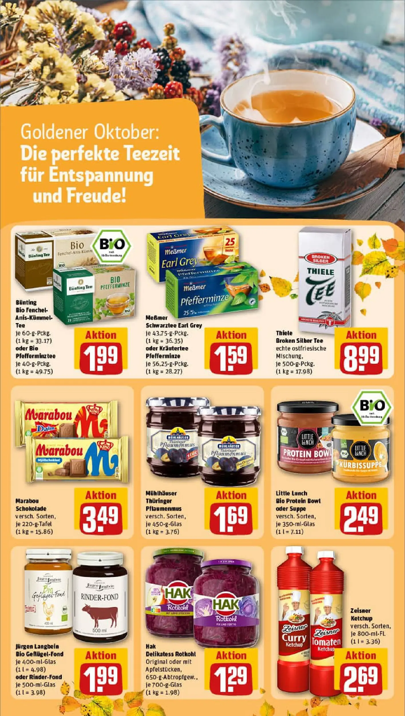 REWE Prospekt ab 06.10.2025 zum Blättern » Angebote | Seite: 14 | Produkte: Rotkohl, Schokolade, Messmer, Ketchup