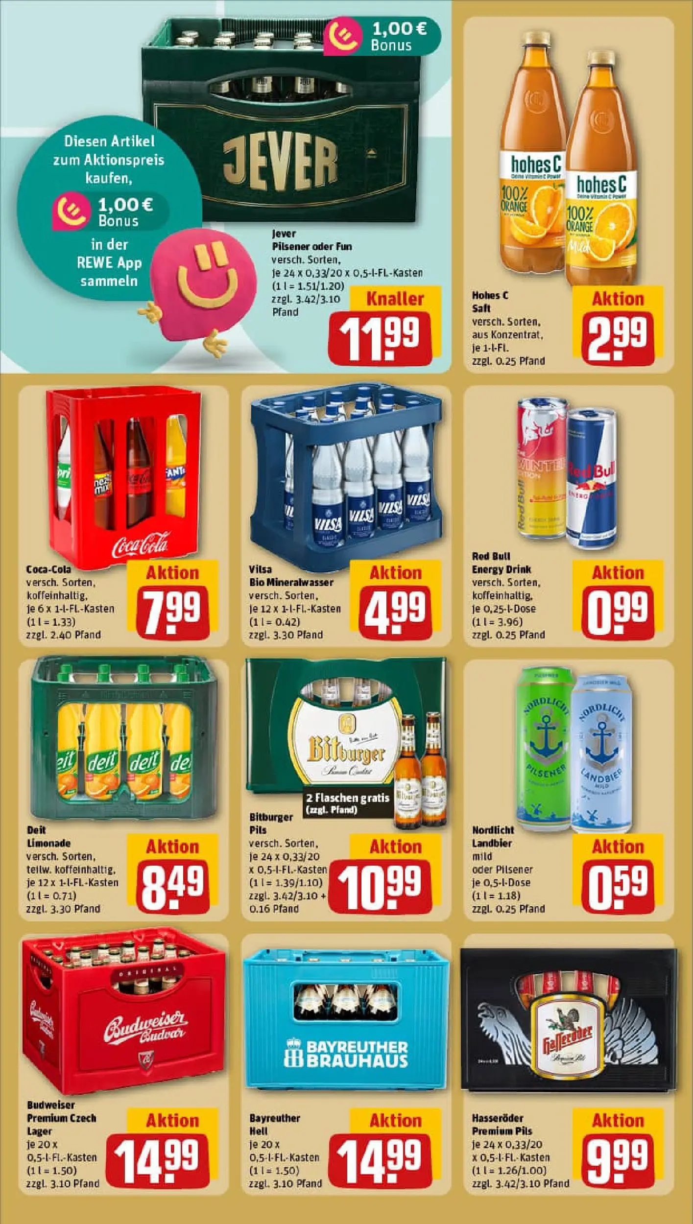 REWE Prospekt ab 06.10.2025 zum Blättern » Angebote | Seite: 20 | Produkte: Red bull, Coca cola, Pils, Jever