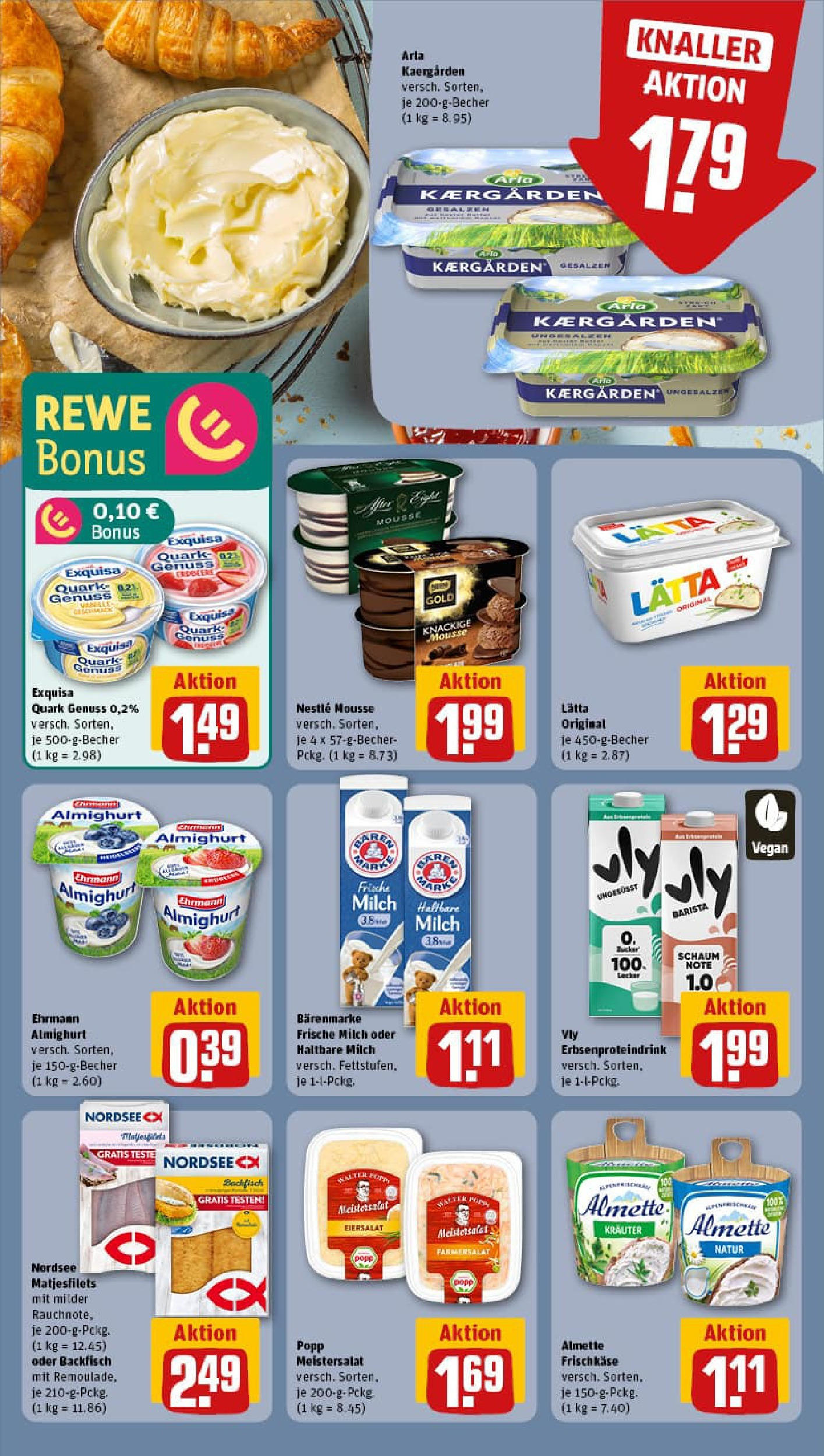 REWE Prospekt ab 06.10.2025 zum Blättern » Angebote | Seite: 11 | Produkte: Milch, Haltbare milch, Exquisa, Lätta