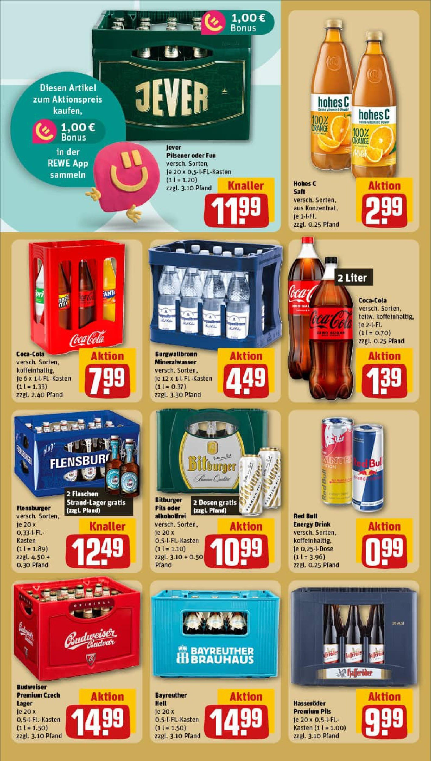 REWE Prospekt ab 06.10.2025 zum Blättern » Angebote | Seite: 18 | Produkte: Red bull, Mineralwasser, Jever, Hohes c