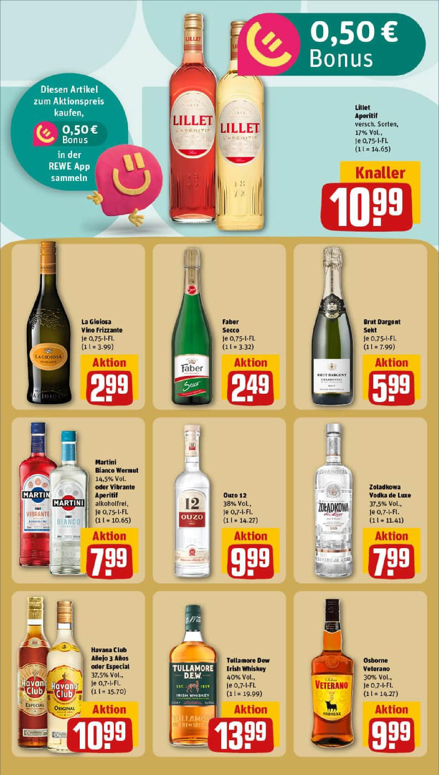 REWE Prospekt ab 06.10.2025 zum Blättern » Angebote | Seite: 19 | Produkte: Sekt, Rum, Lillet, Brut dargent